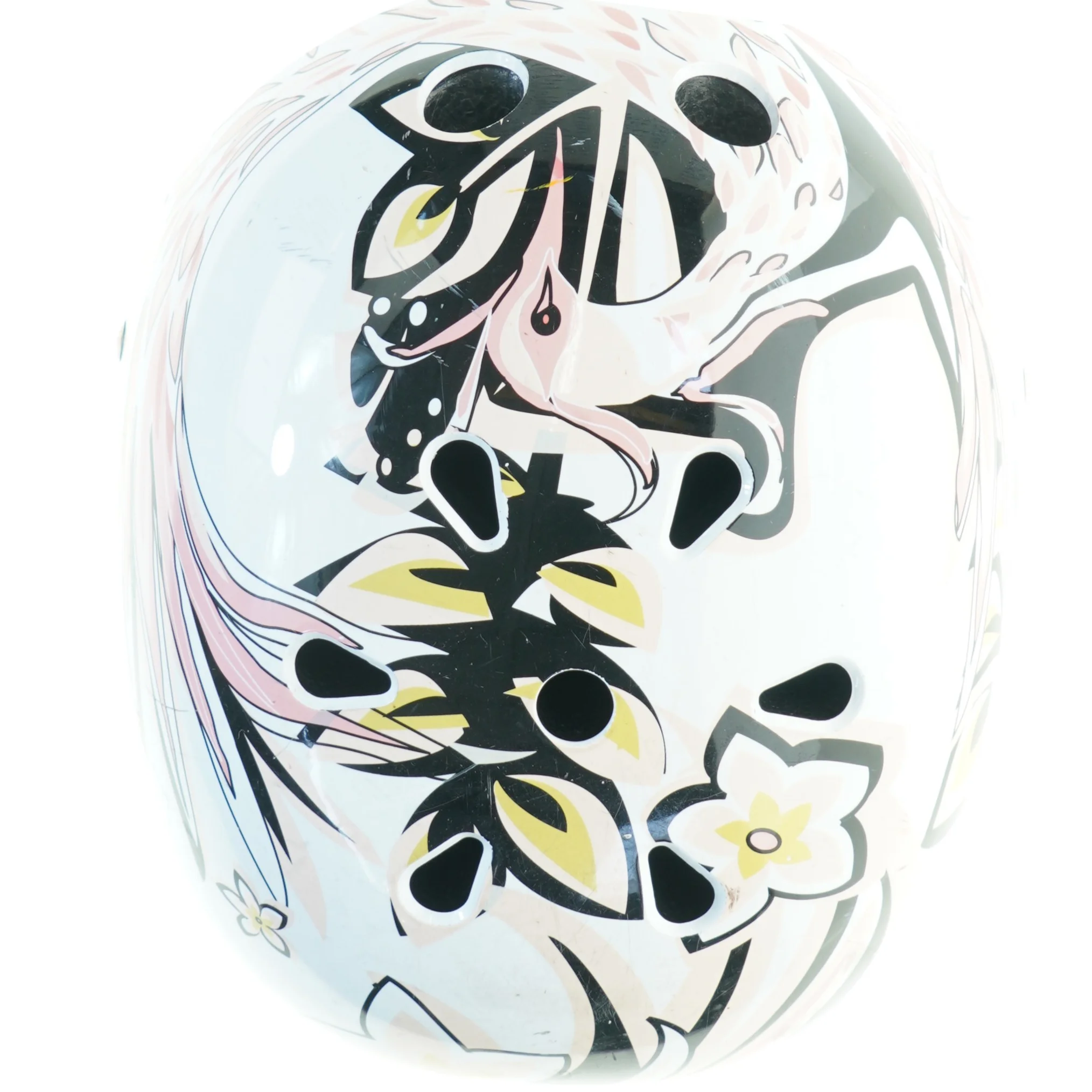 Dekoreret cykelhjelm (str. 57 til 59 cm)