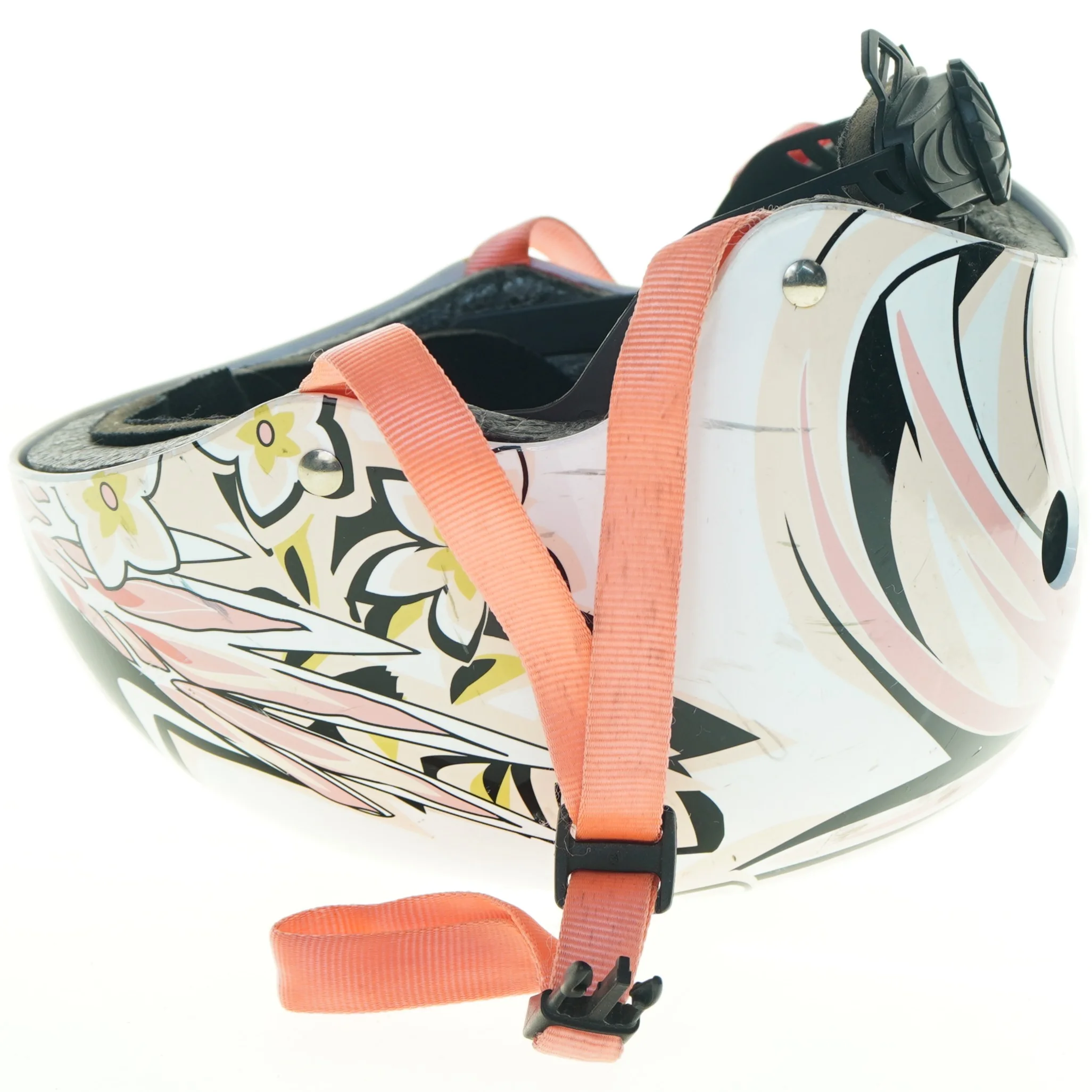 Dekoreret cykelhjelm (str. 57 til 59 cm)