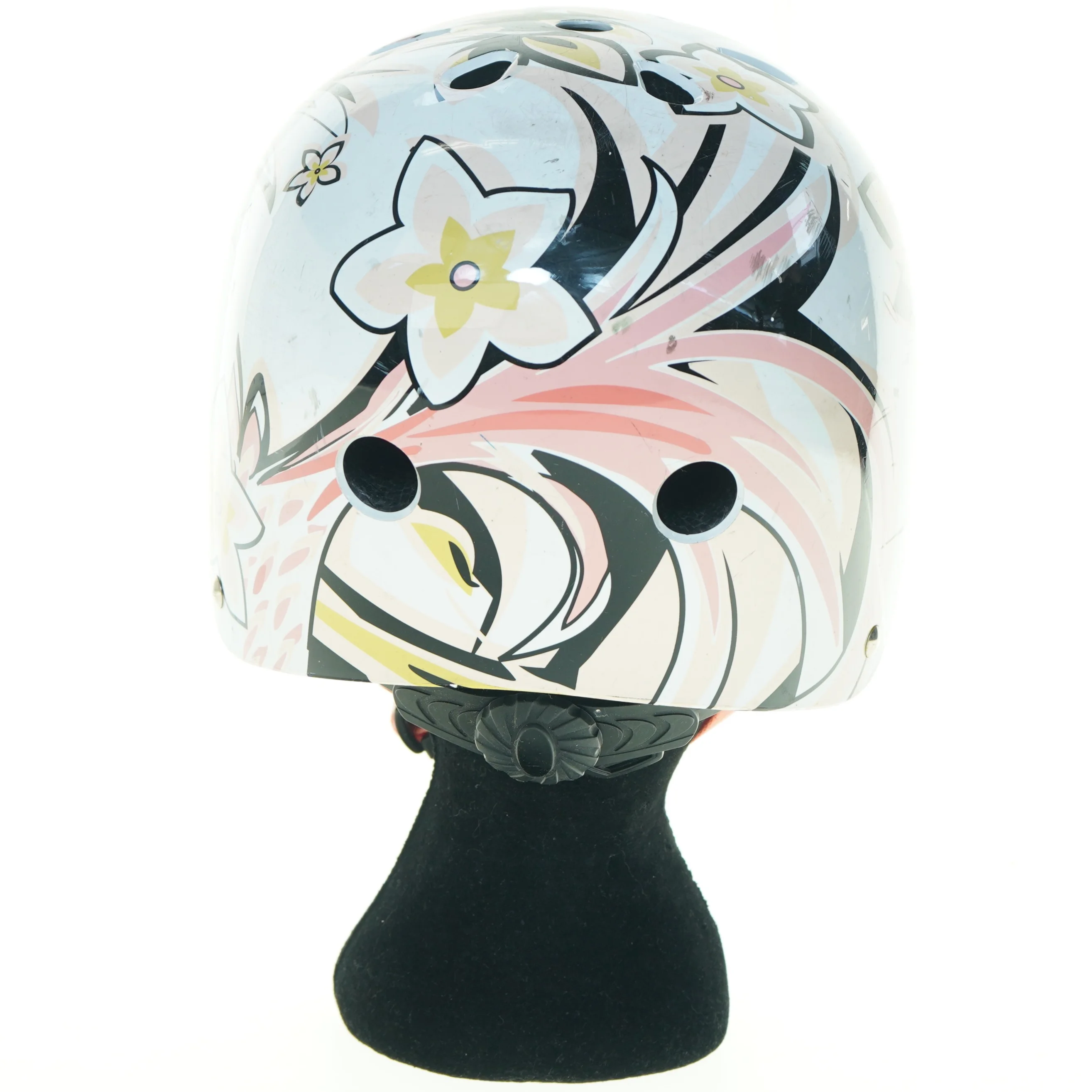 Dekoreret cykelhjelm (str. 57 til 59 cm)