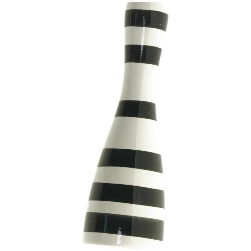 Stribet keramisk vase (str. 20 cm)