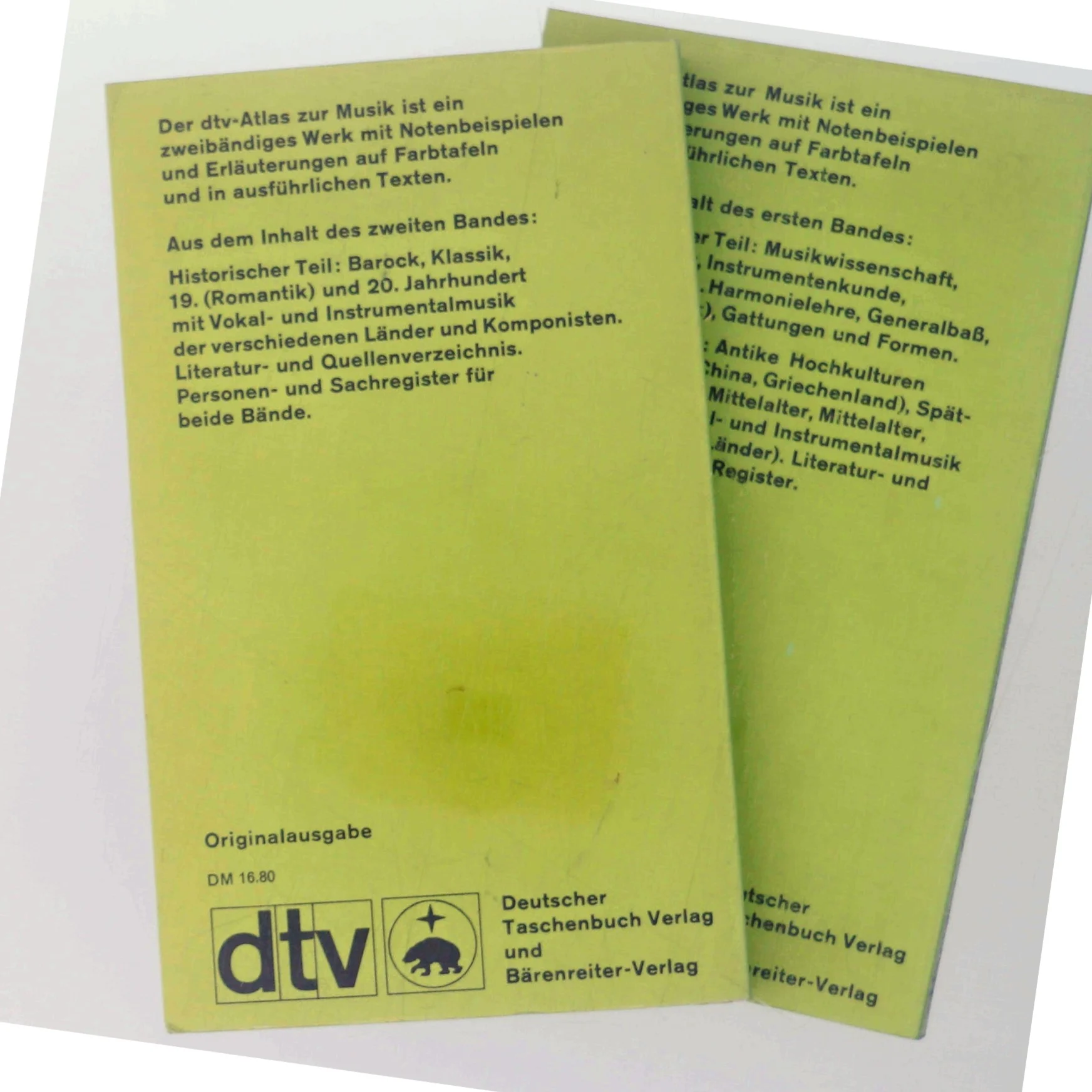 dtv-Atlas zur Musik af Deutsches Taschenbuch Verlag und Bärenreiter-Verlag (Bog)