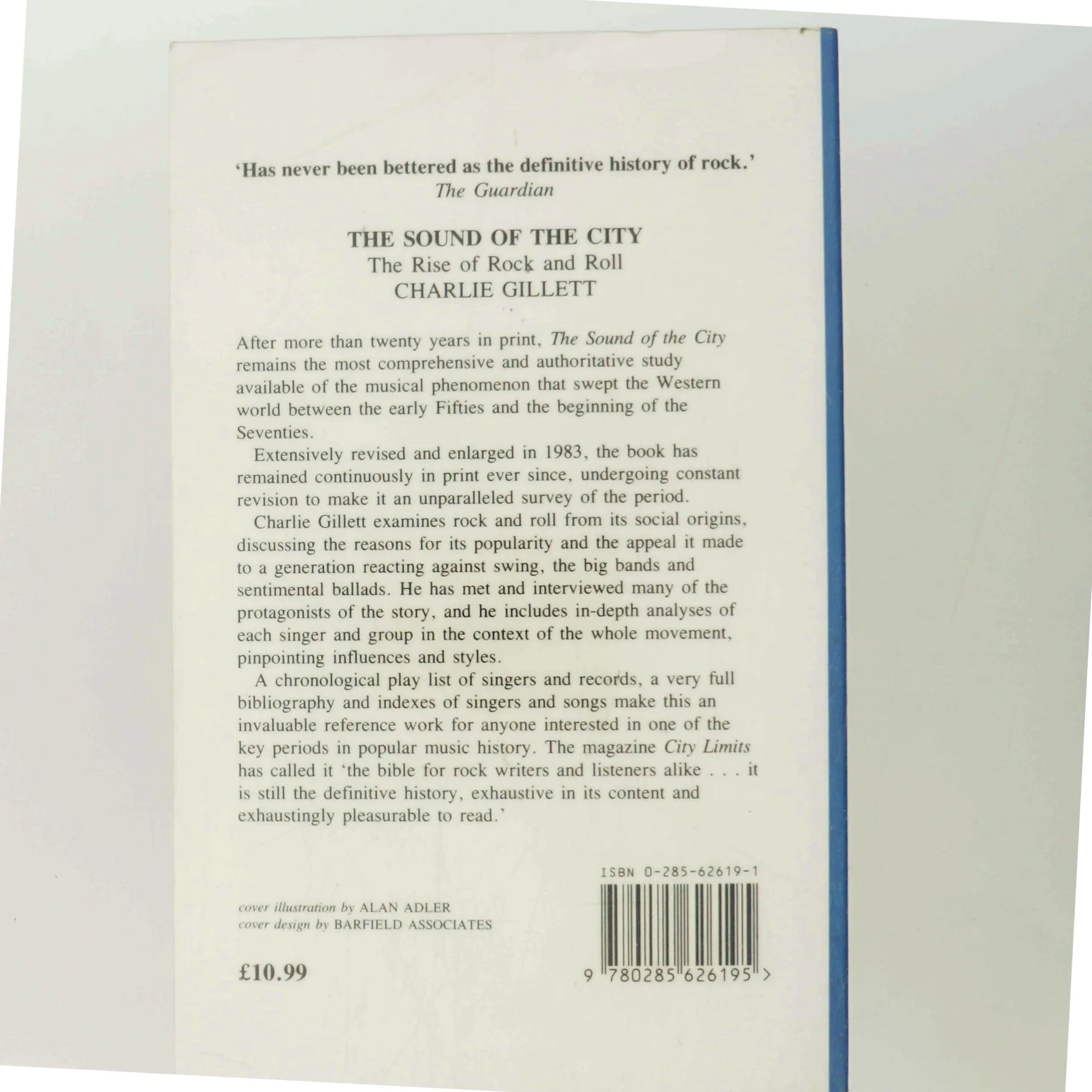 The sound of the city : the rise of rock and roll af Charlie Gillett (Bog)