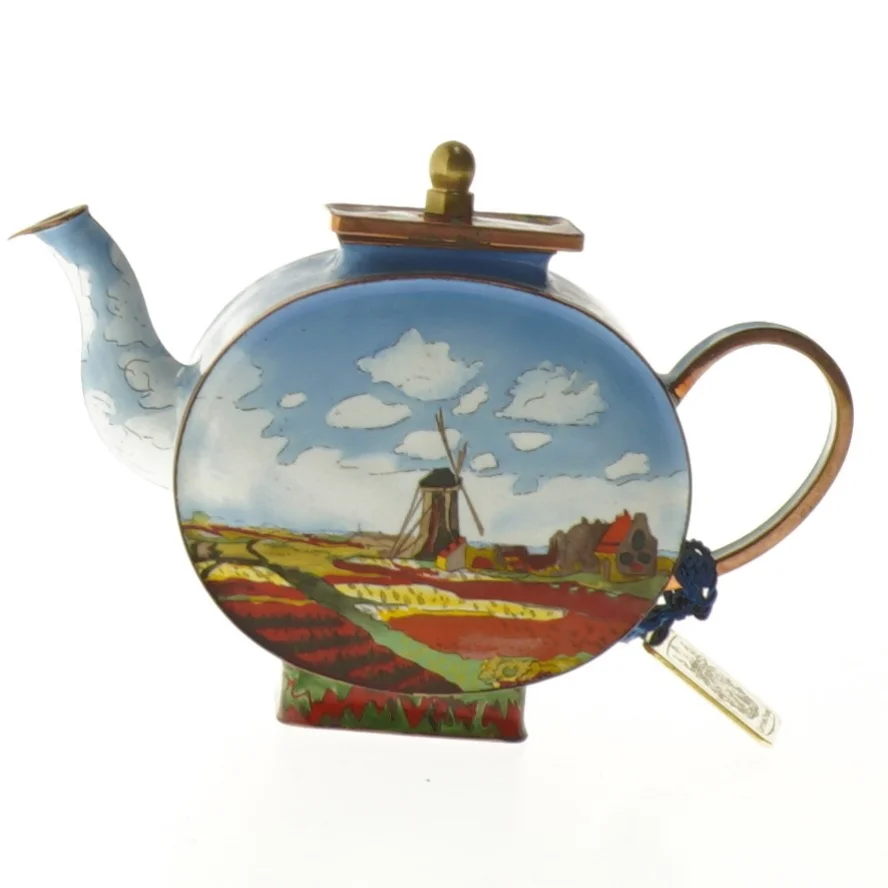 Miniature krukke med landskabsmotiv fra Charlotte di Vita MBE Collections (str. 12x8 cm)