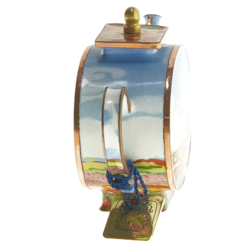 Miniature krukke med landskabsmotiv fra Charlotte di Vita MBE Collections (str. 12x8 cm)