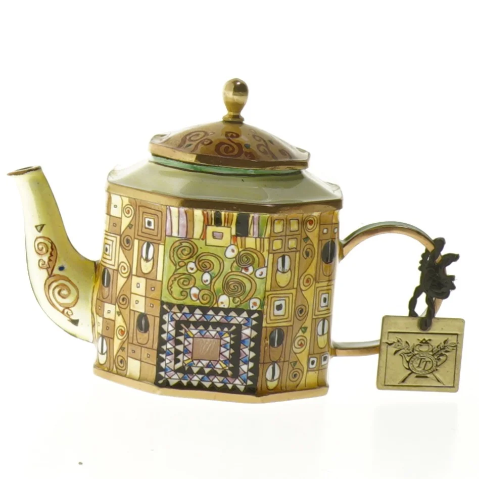 Dekorativ keramisk tekande fra Goebel (str. 8,5x13 cm)