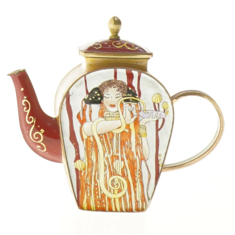 Teapot med Gustav Klimt motiv (str. 10x12 cm)