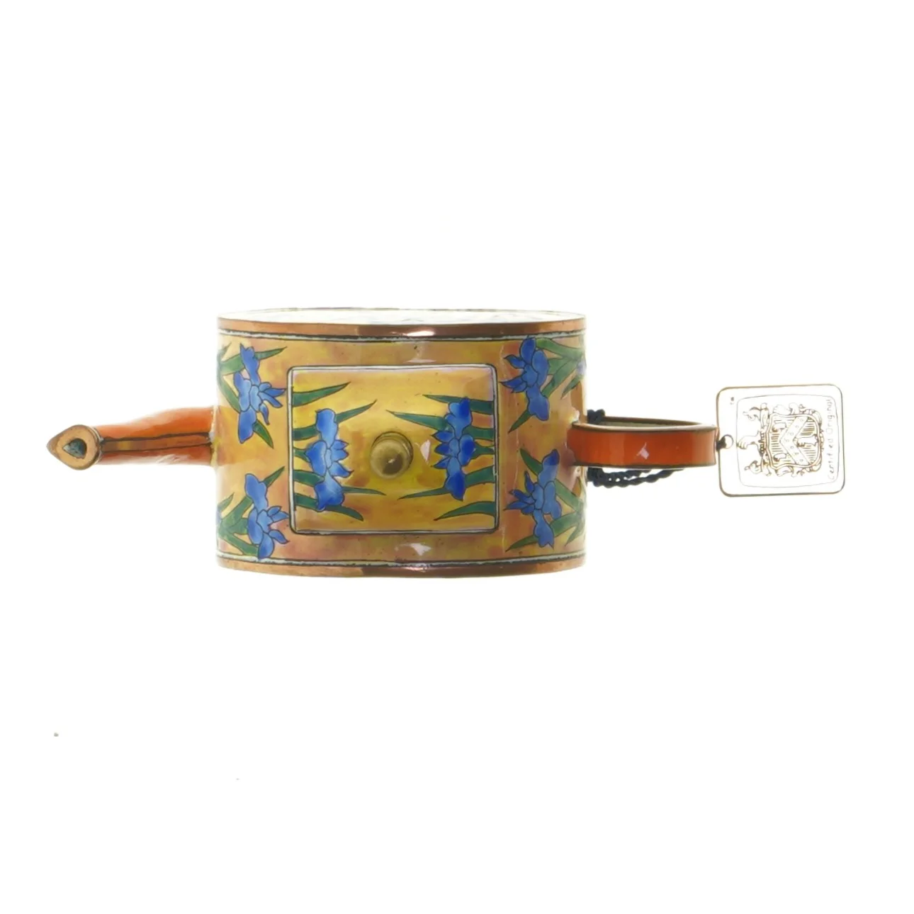 Dekorativ tepotte i gaveæske fra Charlotte di Vita MBE (str. 12x8,5 cm)