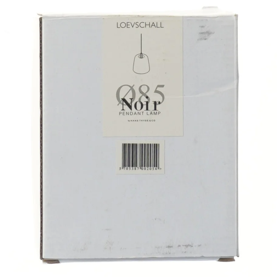 Loewschall Q85 Noir pendellampe fra Loewschall (str. Ø 8,5 cm)