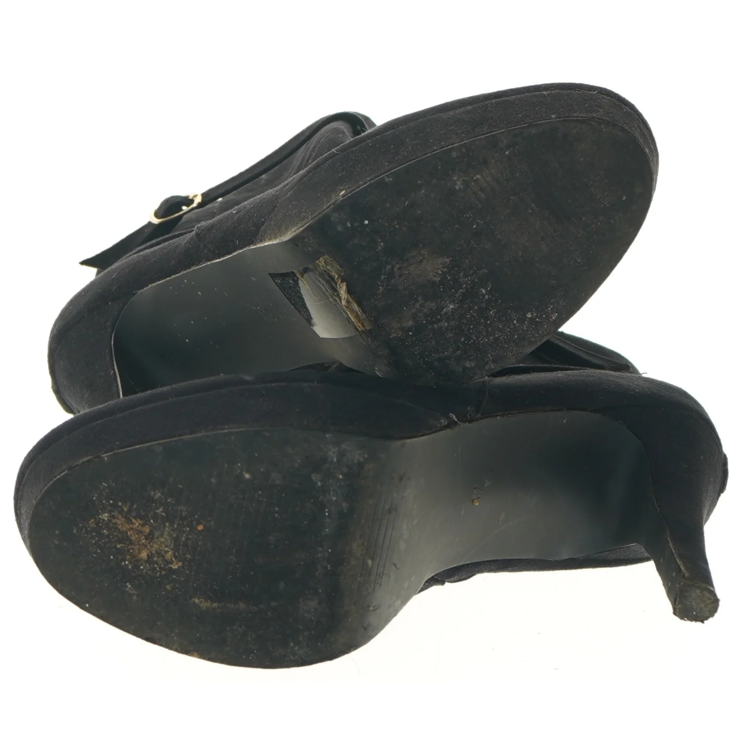 Sorte ankelstøvler med stilet hæl fra H&M (str. 37 )