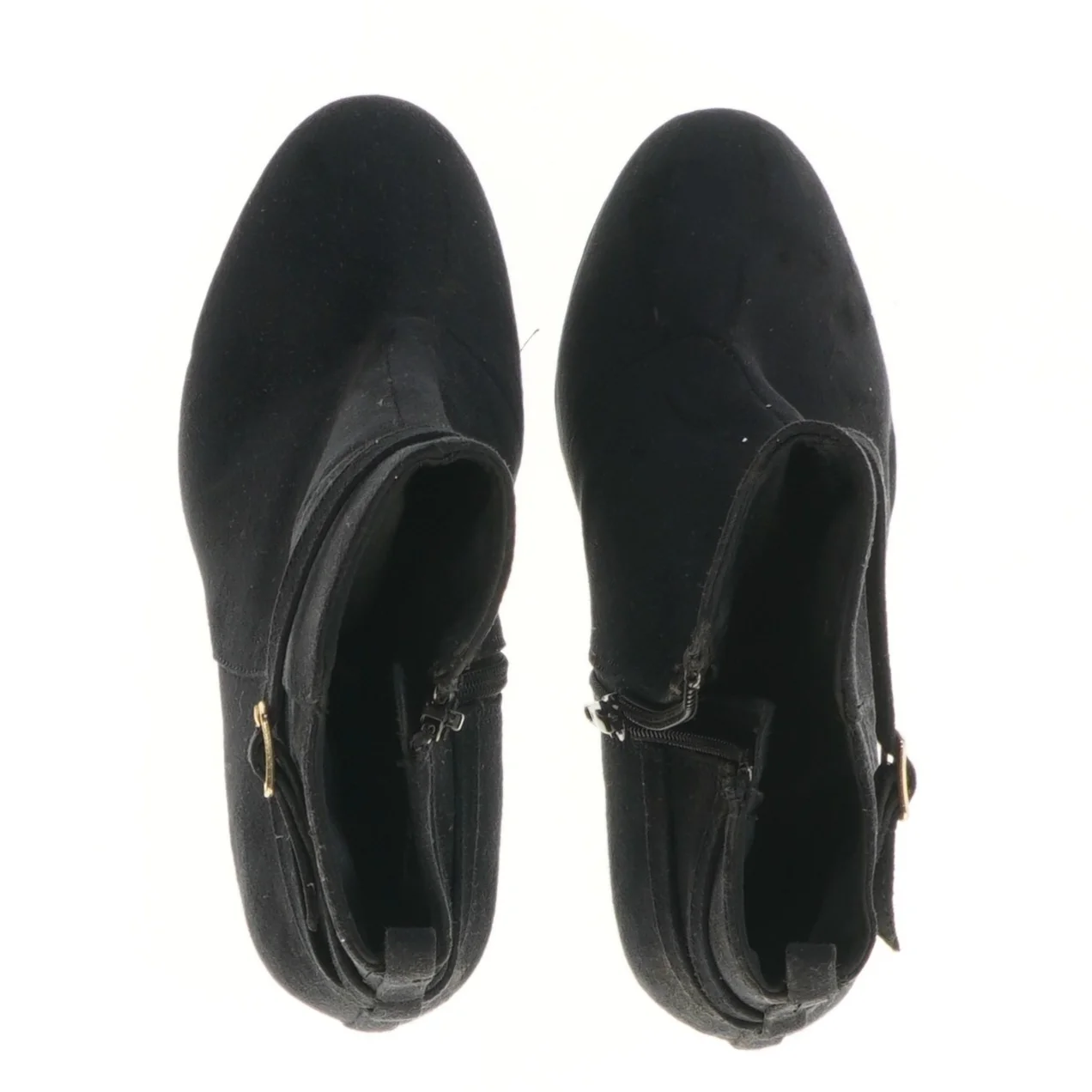 Sorte ankelstøvler med stilet hæl fra H&M (str. 37 )