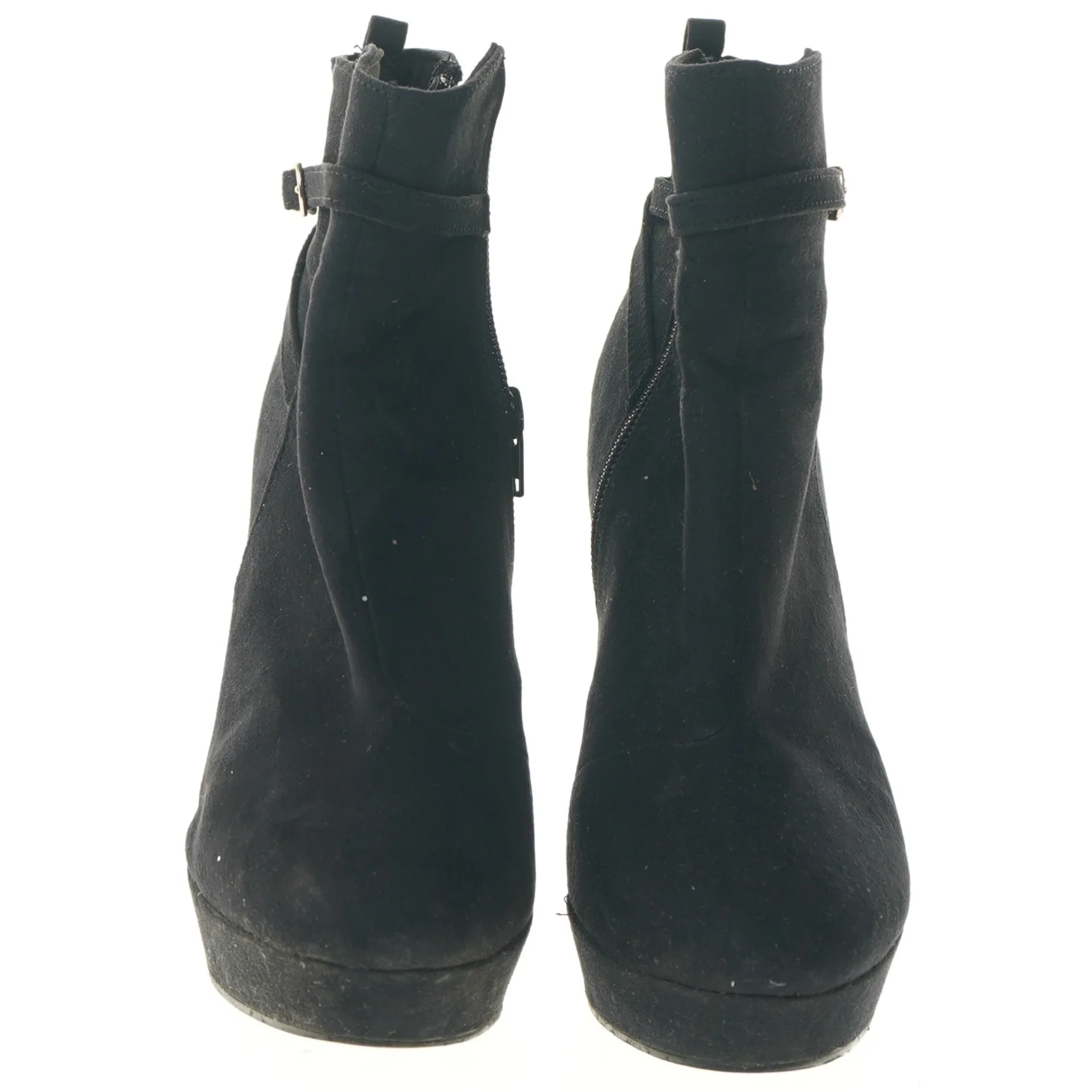 Sorte ankelstøvler med stilet hæl fra H&M (str. 37 )