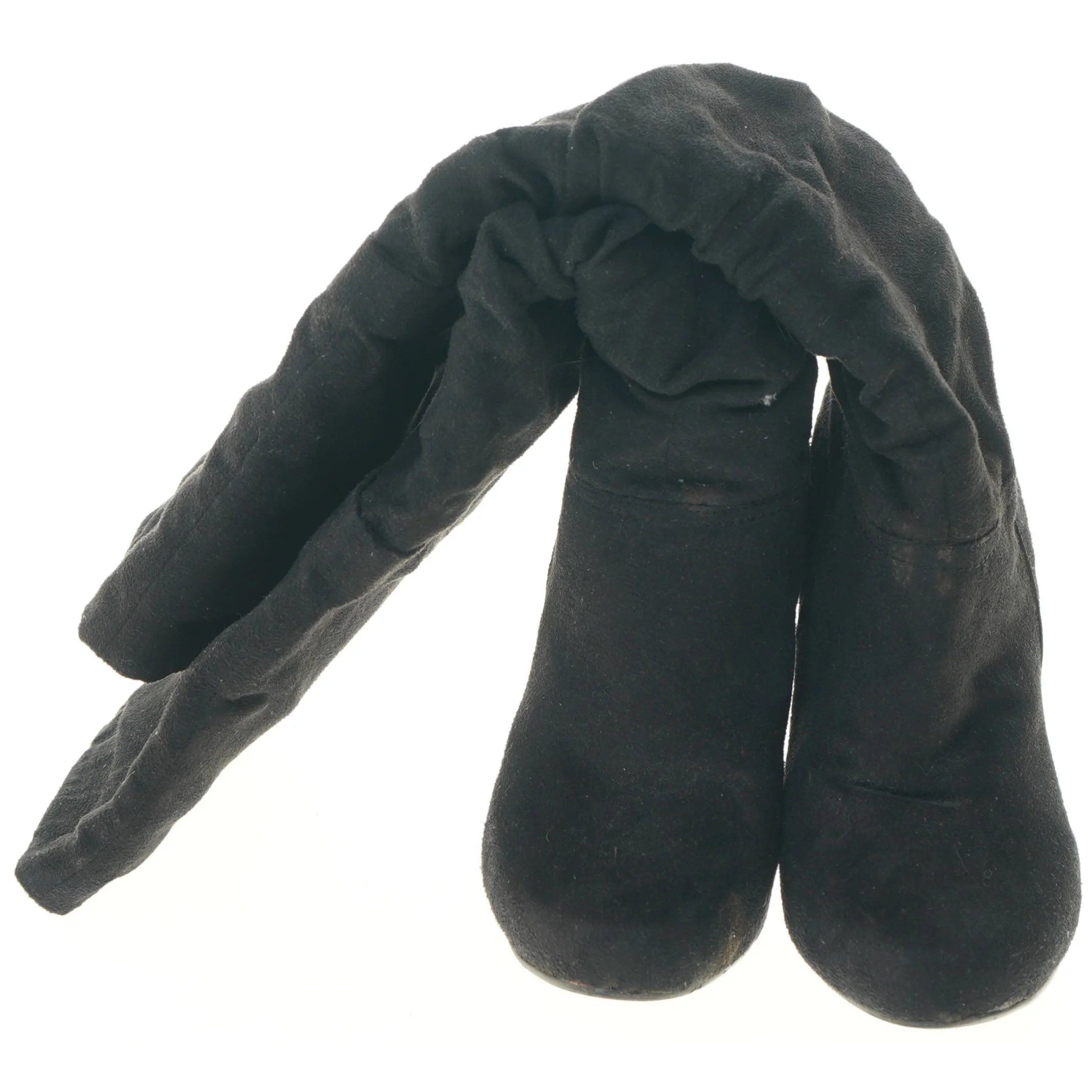 Sort højhælet støvle (str. 37 )