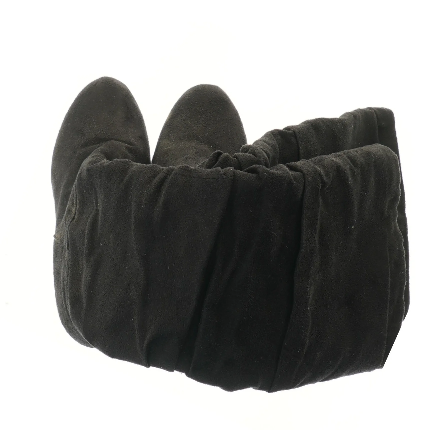 Sort højhælet støvle (str. 37 )