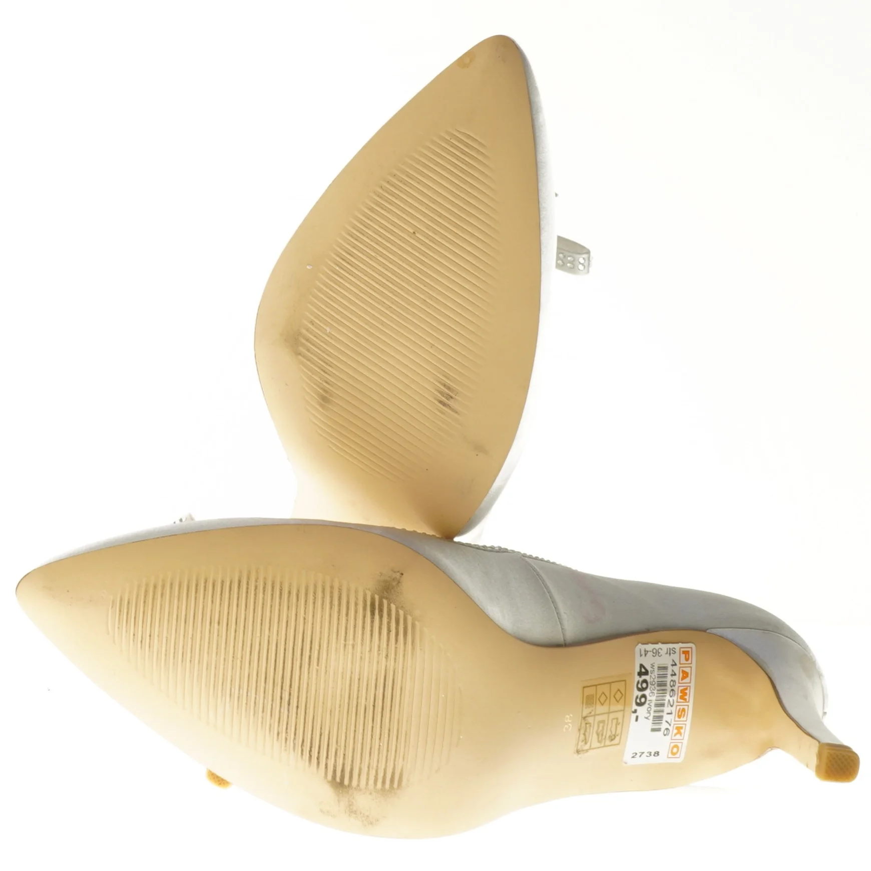 Hvide damesko med hæl fra New Step (str. 38 )