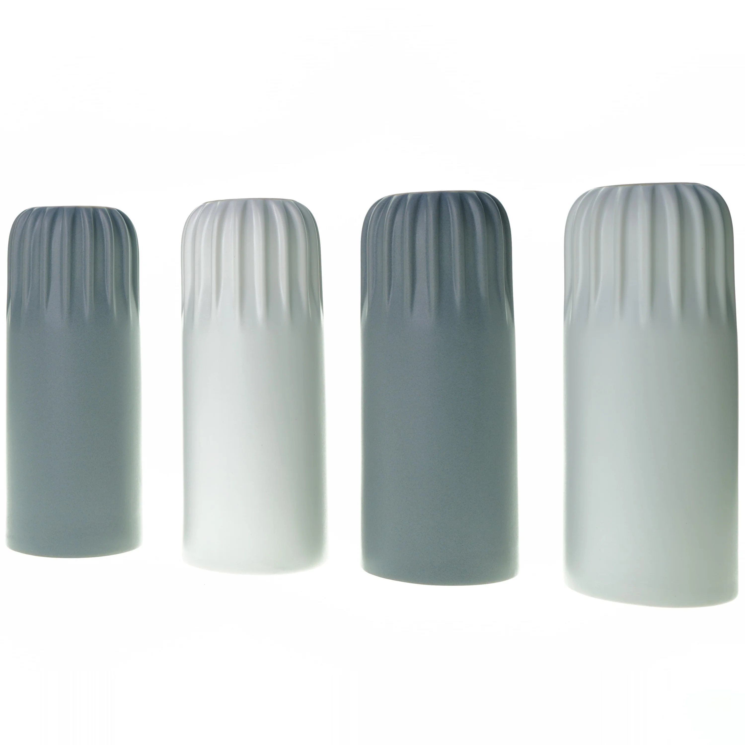 4 x vaser fra Grå Grå (str. 24 cm )