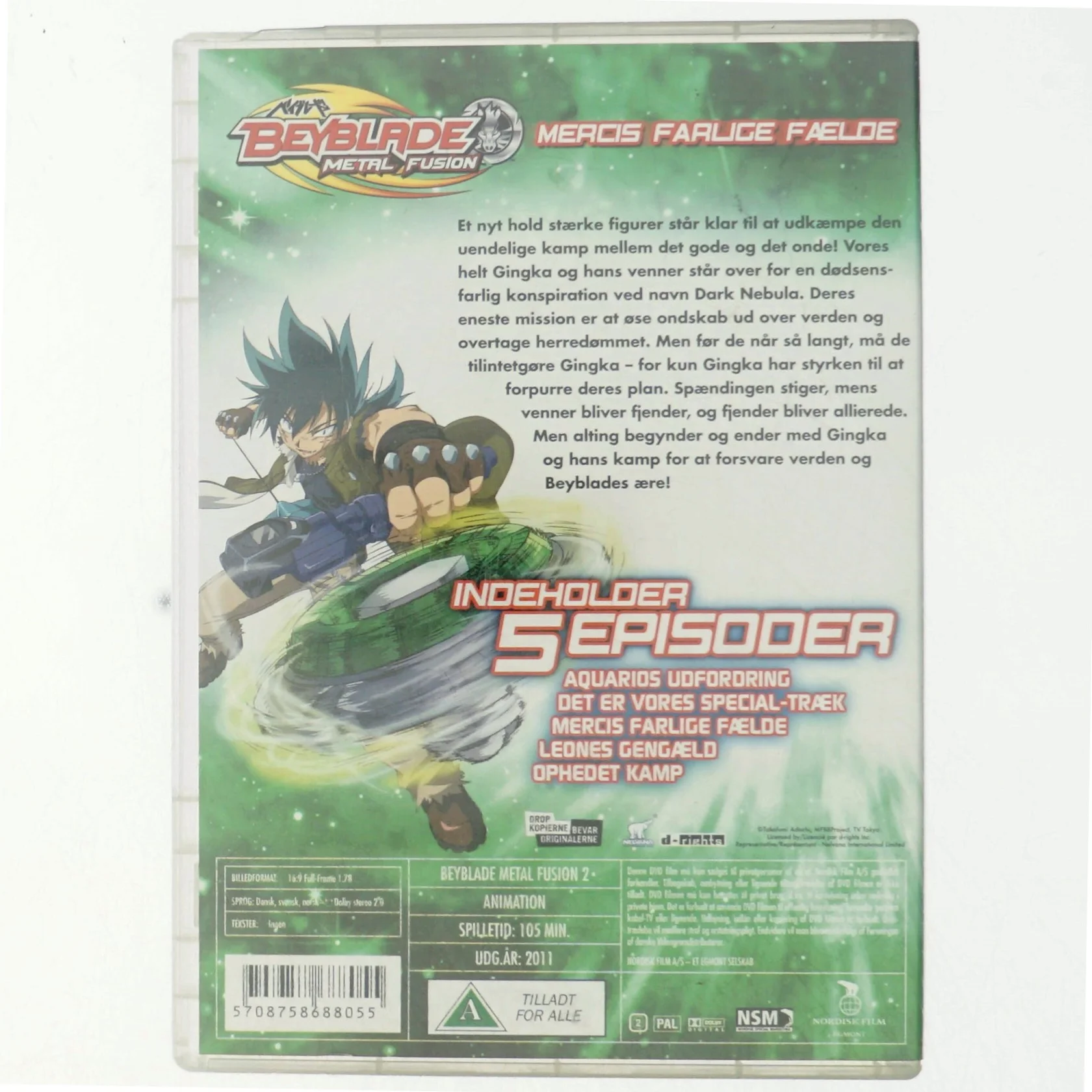 Beyblade Metal Fusion, Meros farlige fælde (DVD)