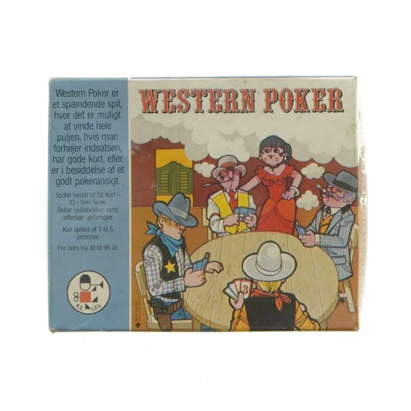 Western Poker spillekort (str. 13 x 10 cm)