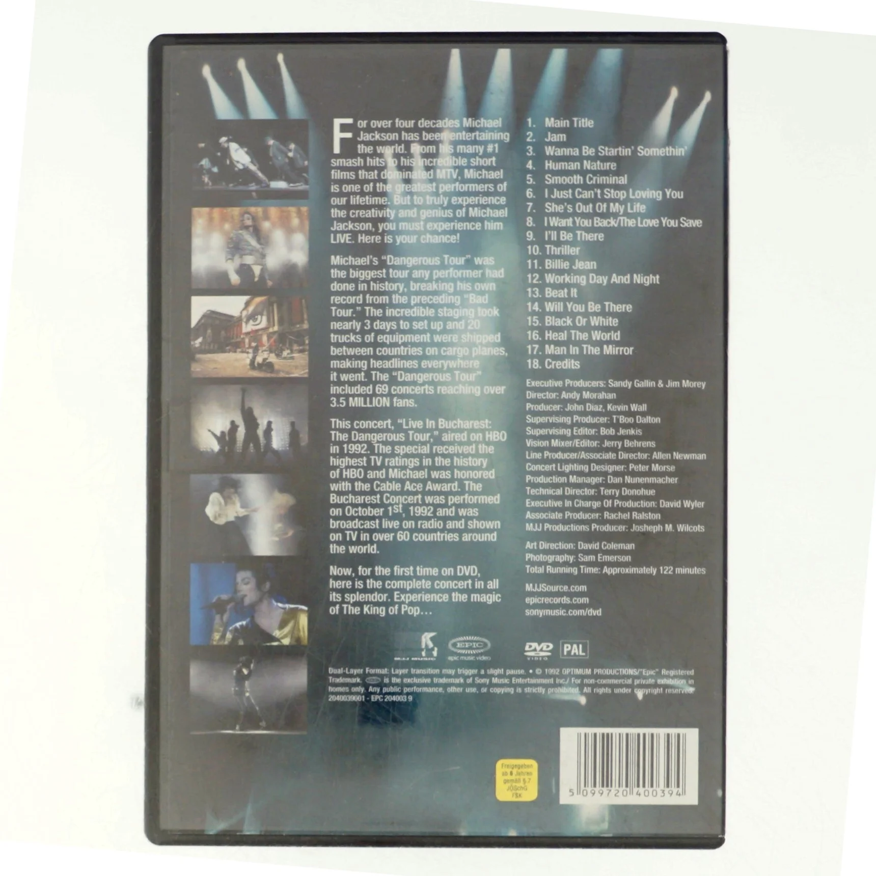 Michael Jackson, live in Bucharest