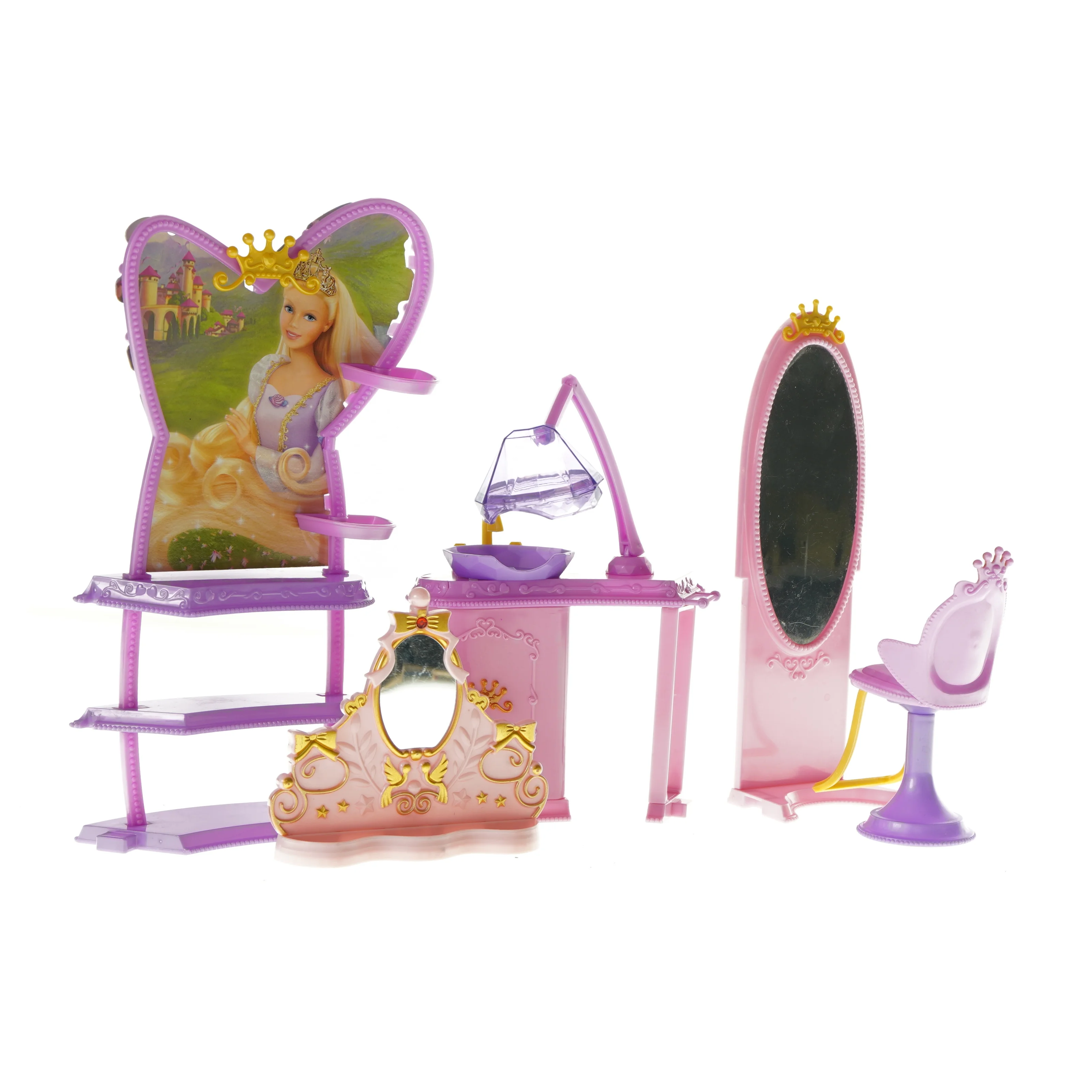 Frisørsalon fra Barbie som Rapunzel 