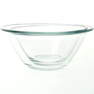 2 stk. glasskåle i glas (str. 22 x 9 cm og  26 x 10 cm)