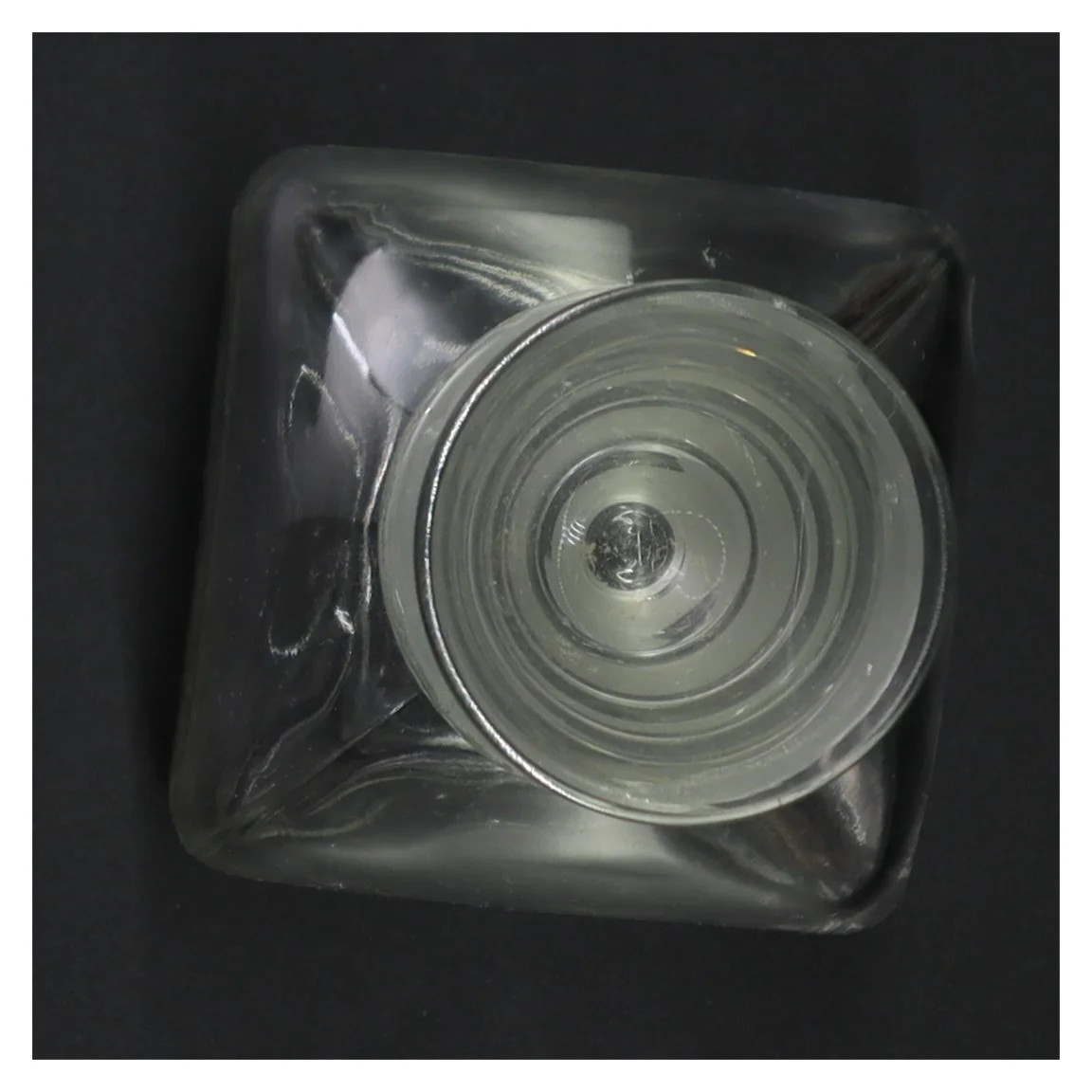 Gennemsigtig glaskaraffel med prop (str. 19 x 9 cm)