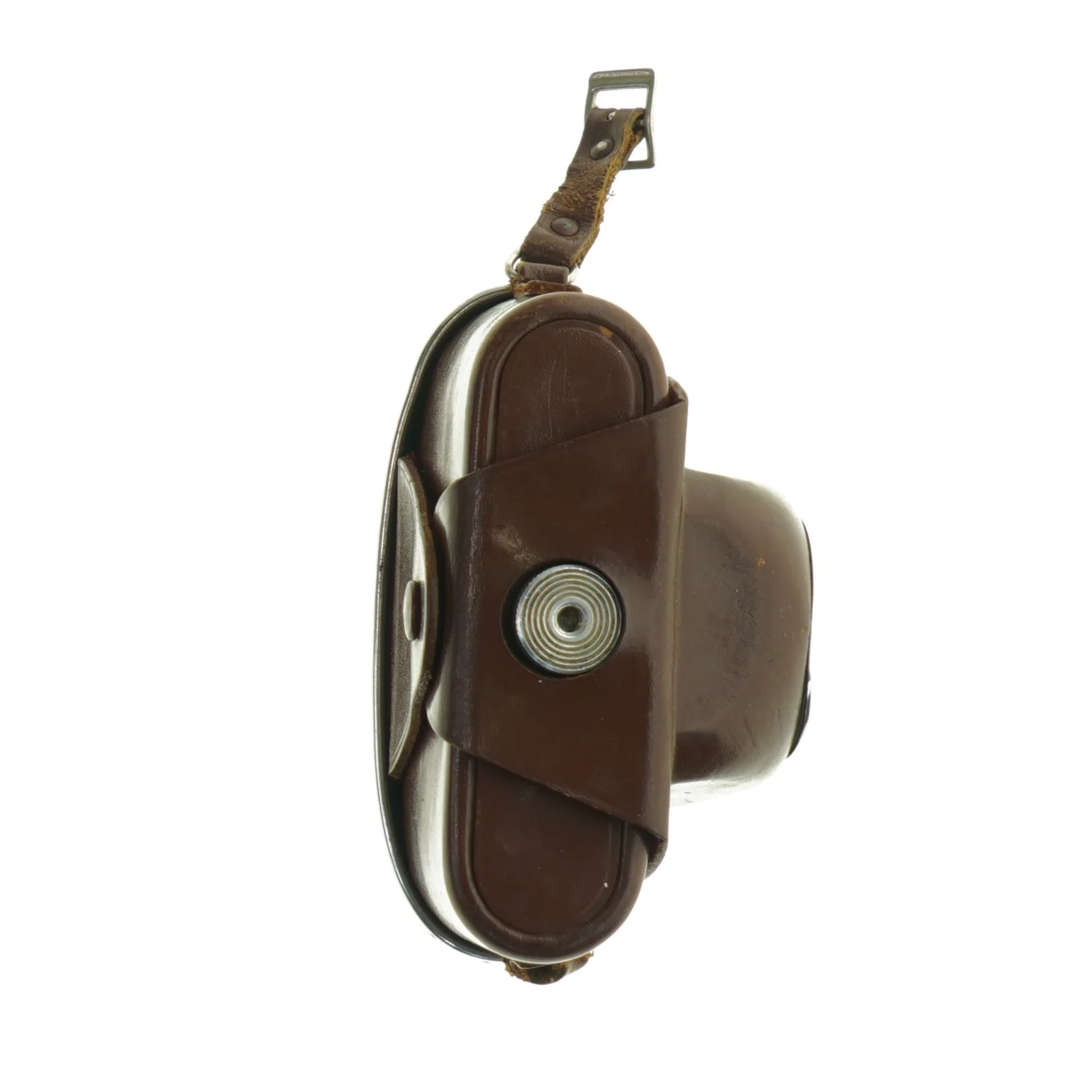 Vintage kamera med læderetui fra Zeiss Ikon (str. 12 cm x 8 cm)