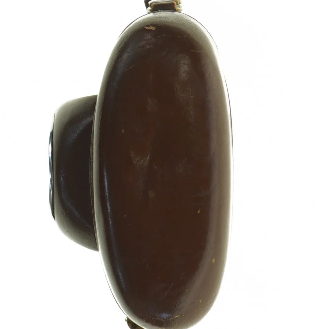 Vintage kamera med læderetui fra Zeiss Ikon (str. 12 cm x 8 cm)