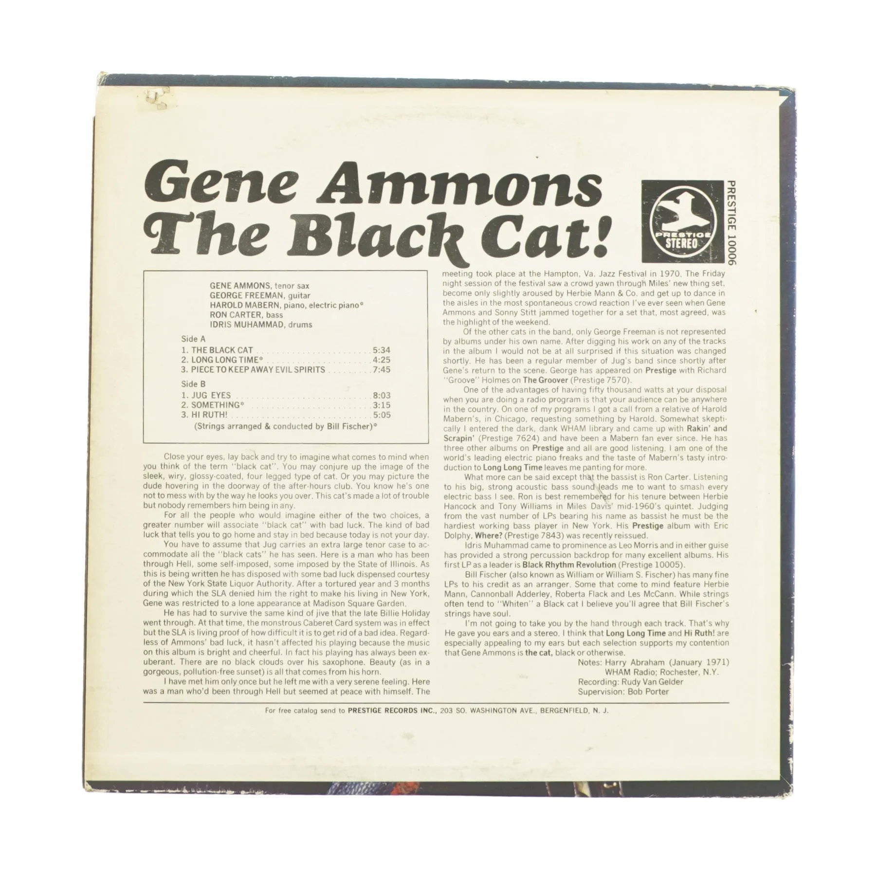The black cat! af Gene Ammons fra IP