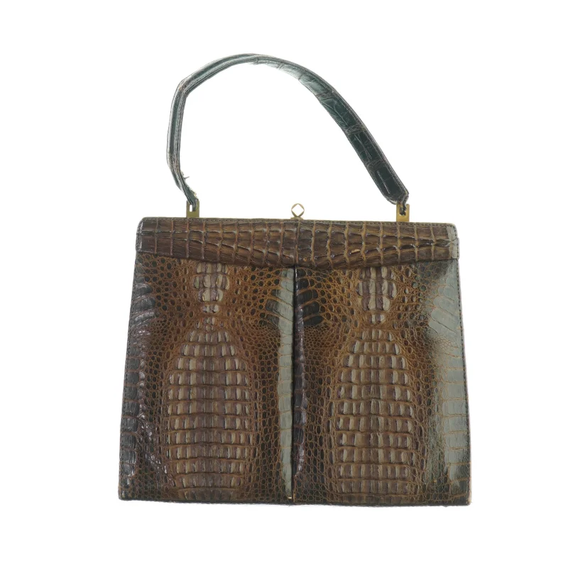 Håndtaske med slangeskind fra Mutans (str. LB 20x25 cm)