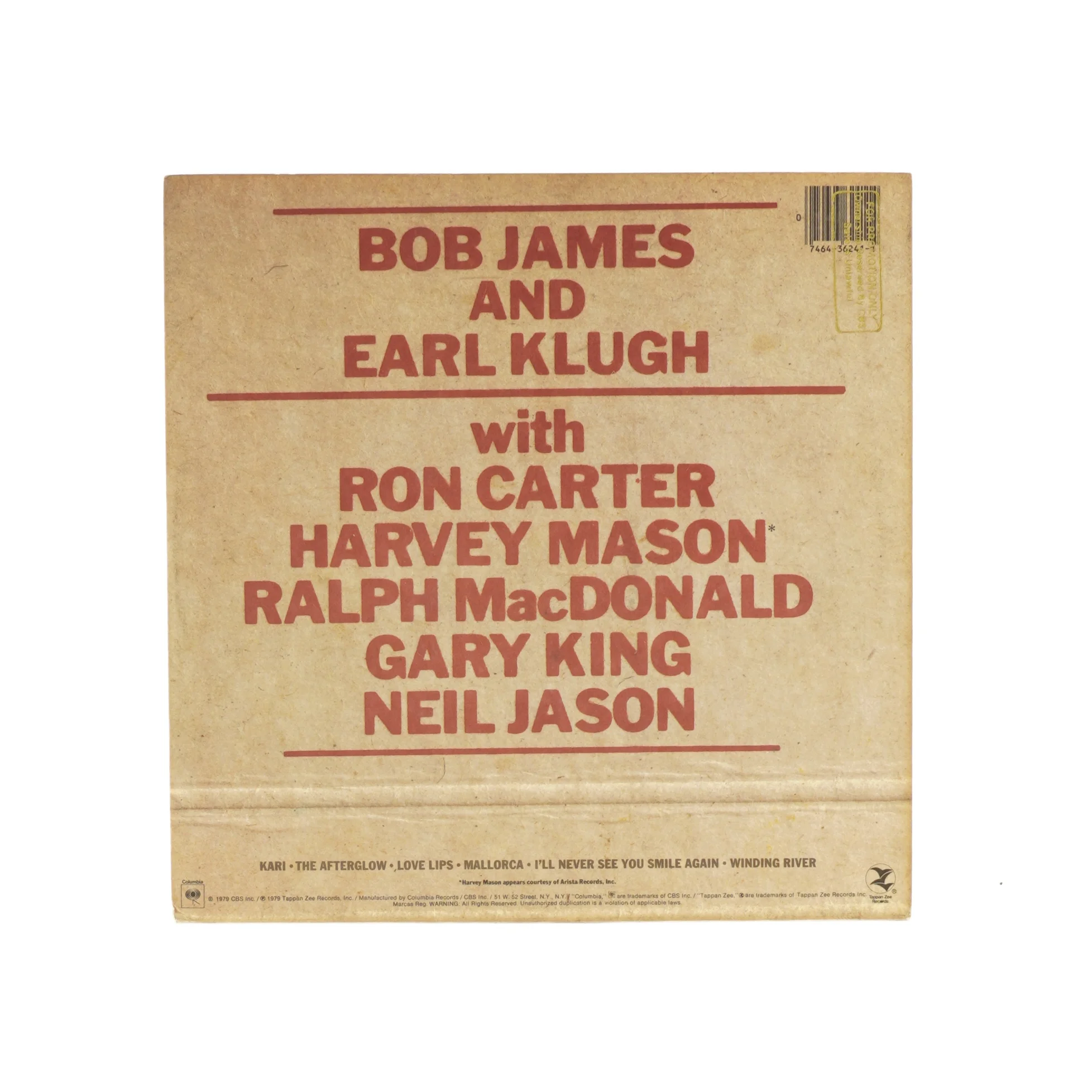 One on one af Bob James og Earl Klugh fra LP