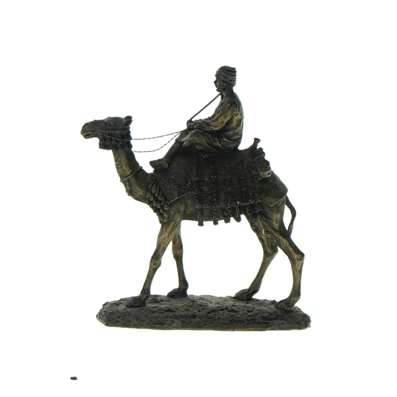 Figur med kamel til dekoration (str. LBH: 10x10x12 cm)