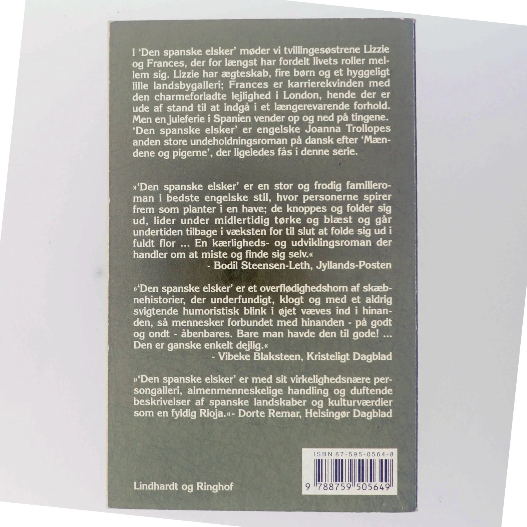 Den spanske elsker af Joanna Trollope (Bog)