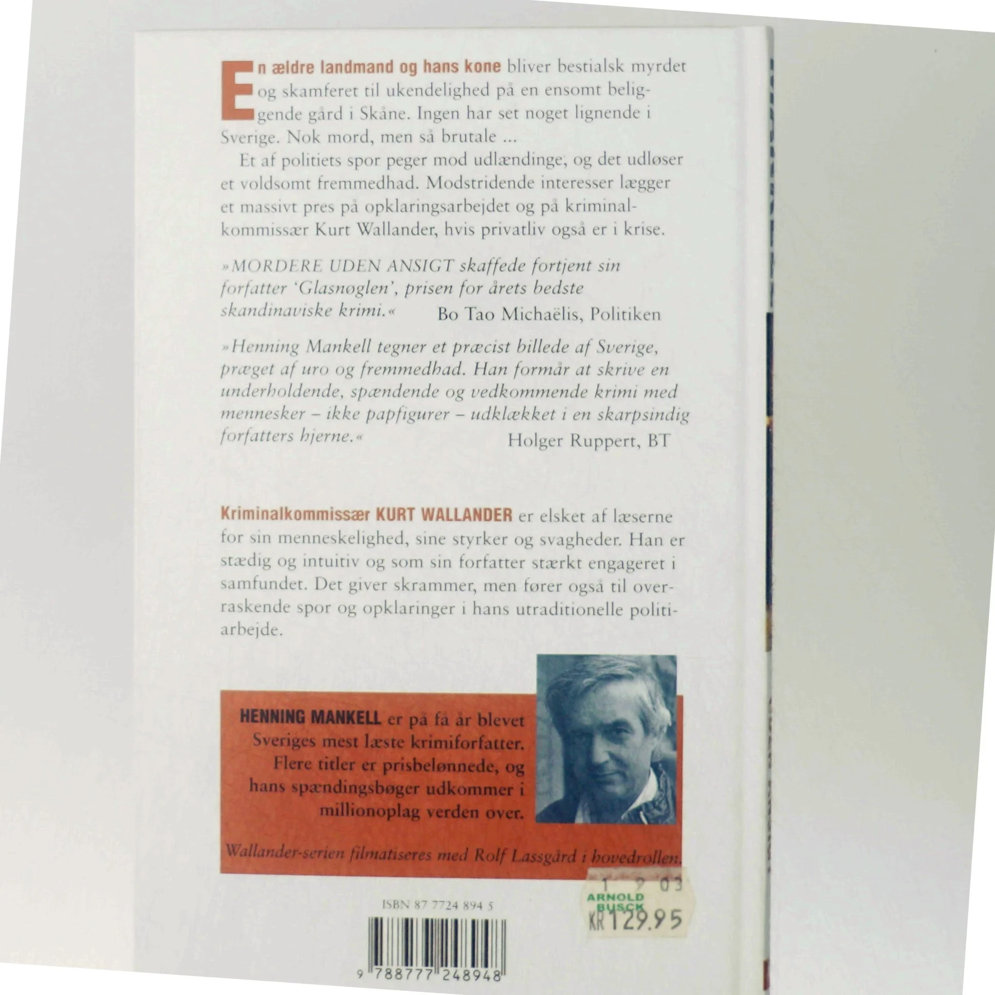 Mordere uden ansigt af Henning Mankell (Bog)