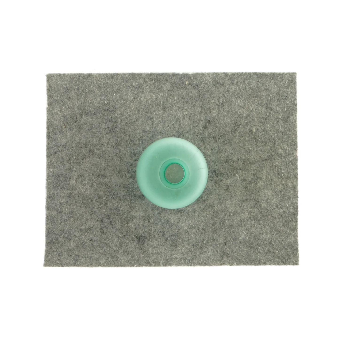 vase i grønt farvet glas (str. HØ 9x6 cm)