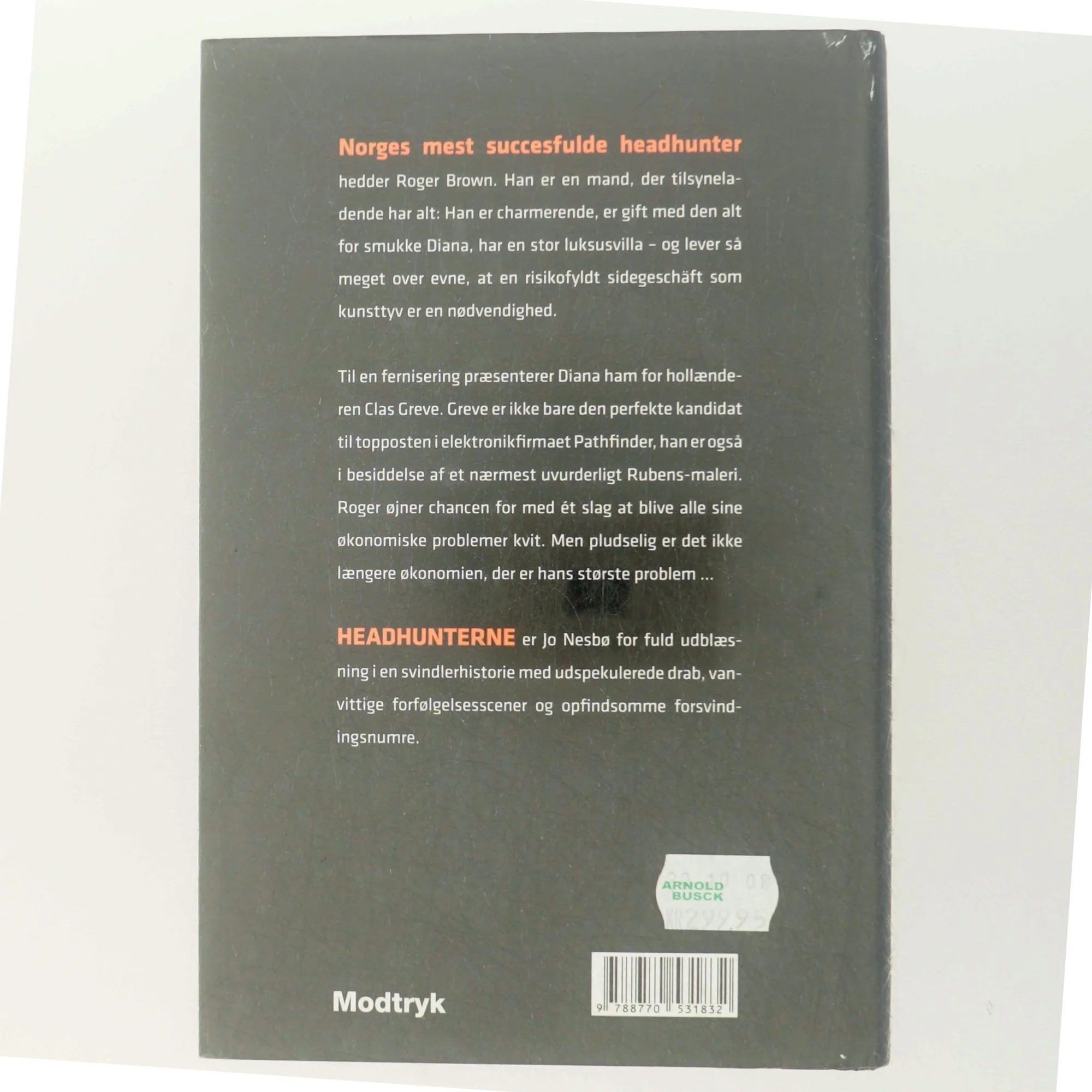 Headhunterne : roman af Jo Nesbø (Bog)