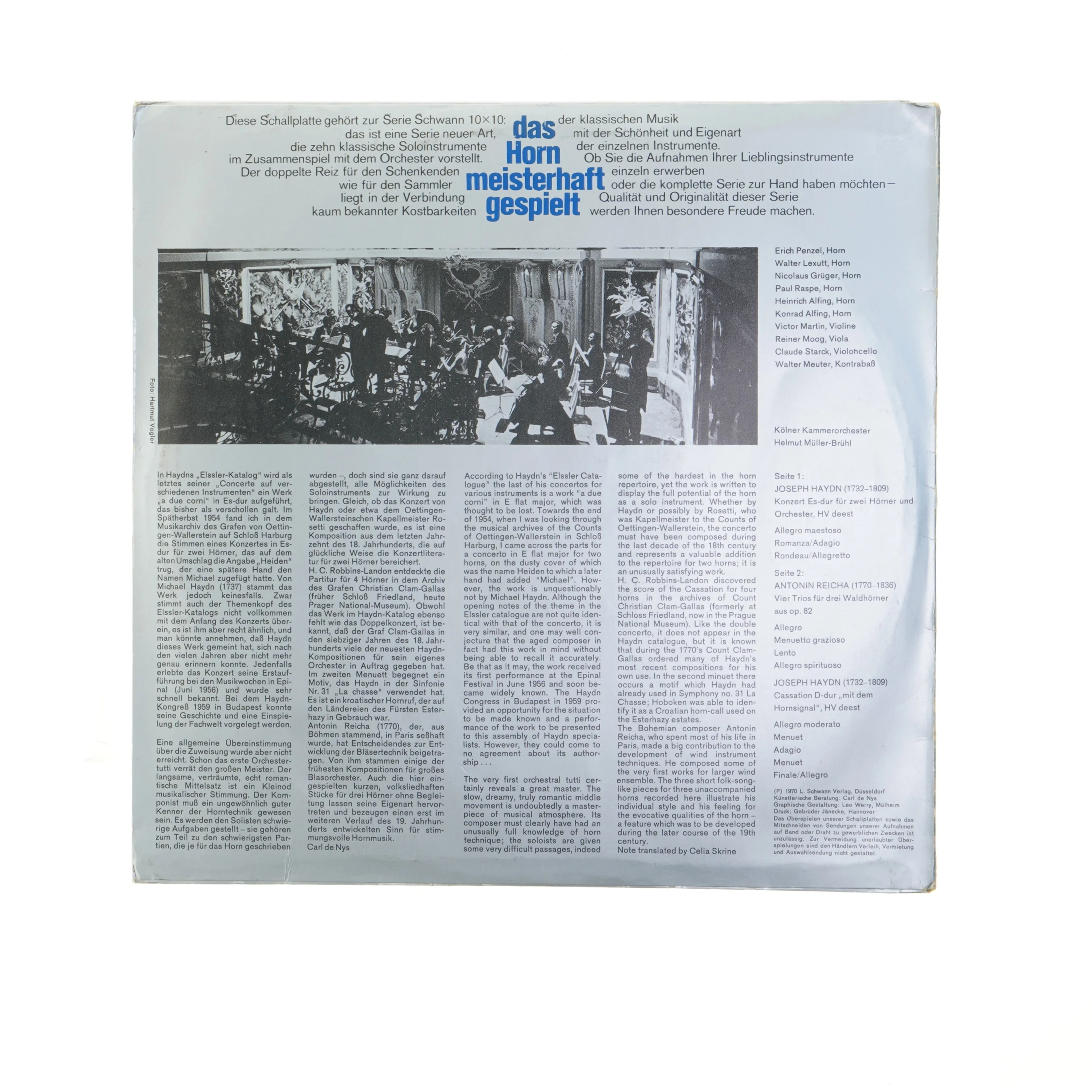 Musikalbum 'Das Horn Meisterhaft Gespielt' fra Schwann
