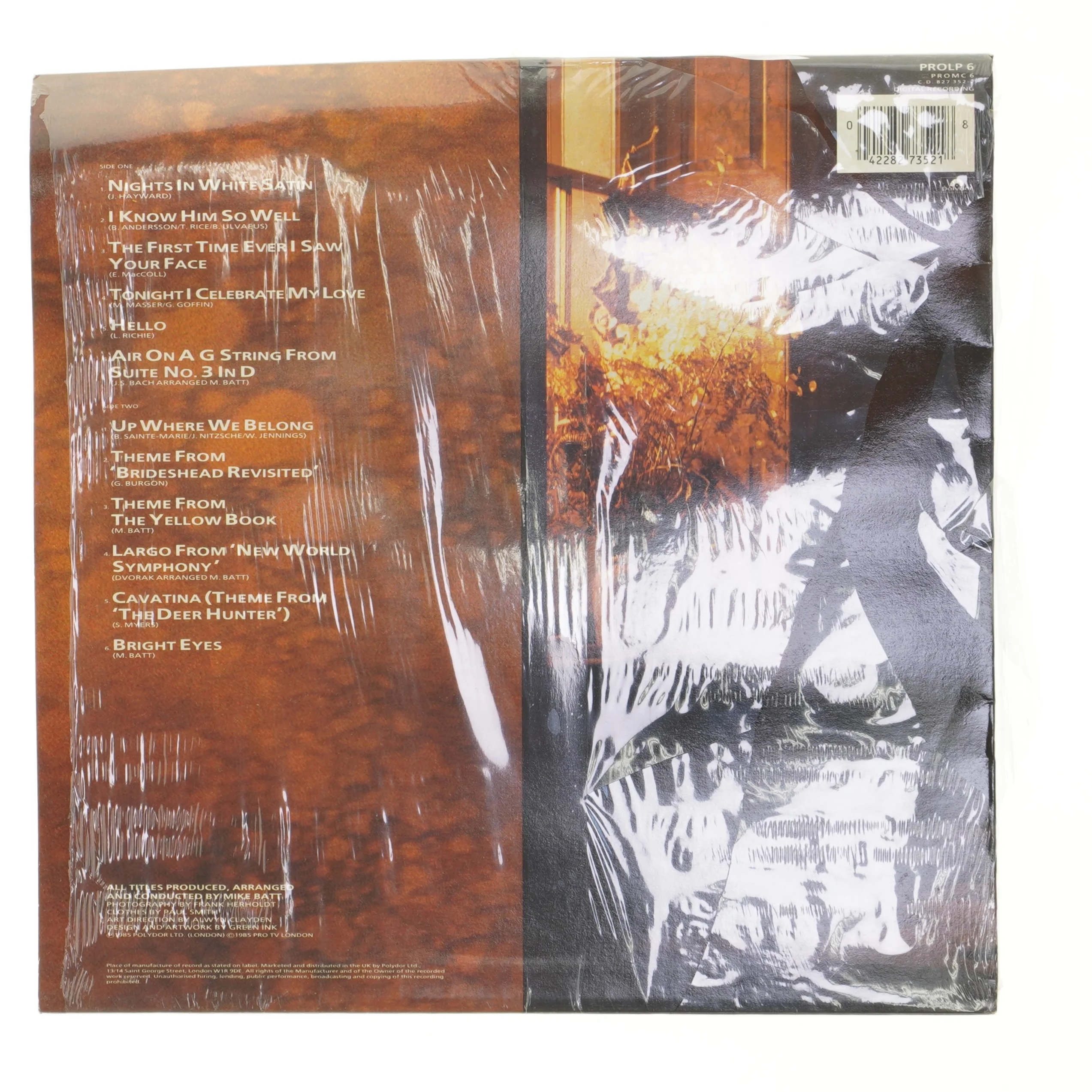 Vinylplade: Pieces af Julian Lloyd Webber og The London Symphony Orchestra fra Polydor