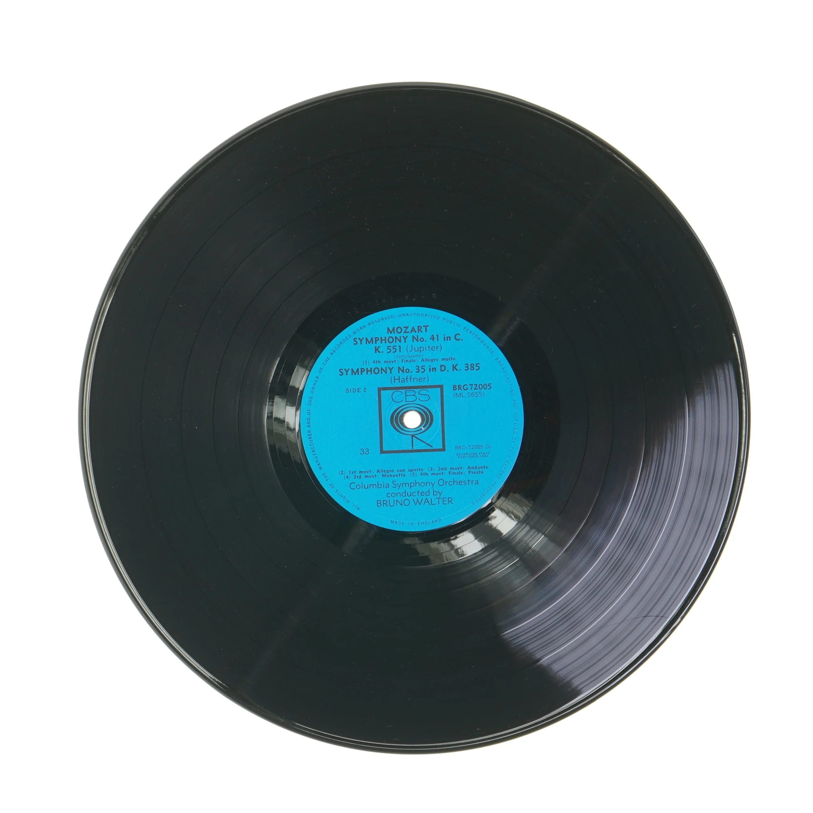 Mozart Symphony No. 41 & 35 LP fra CBS