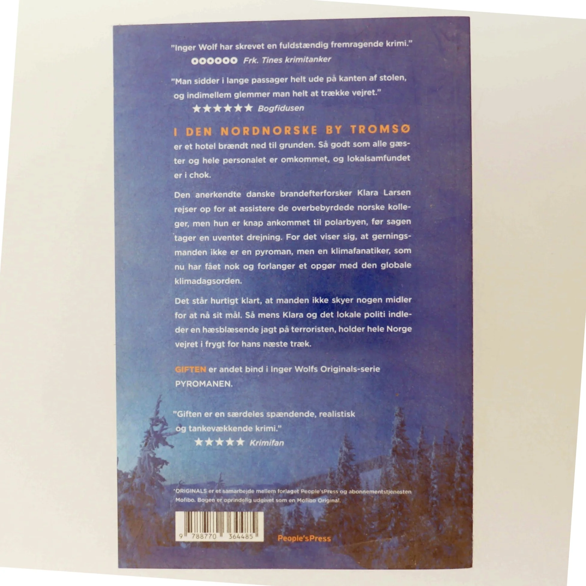 Giften : krimi af Inger Wolf (Bog)