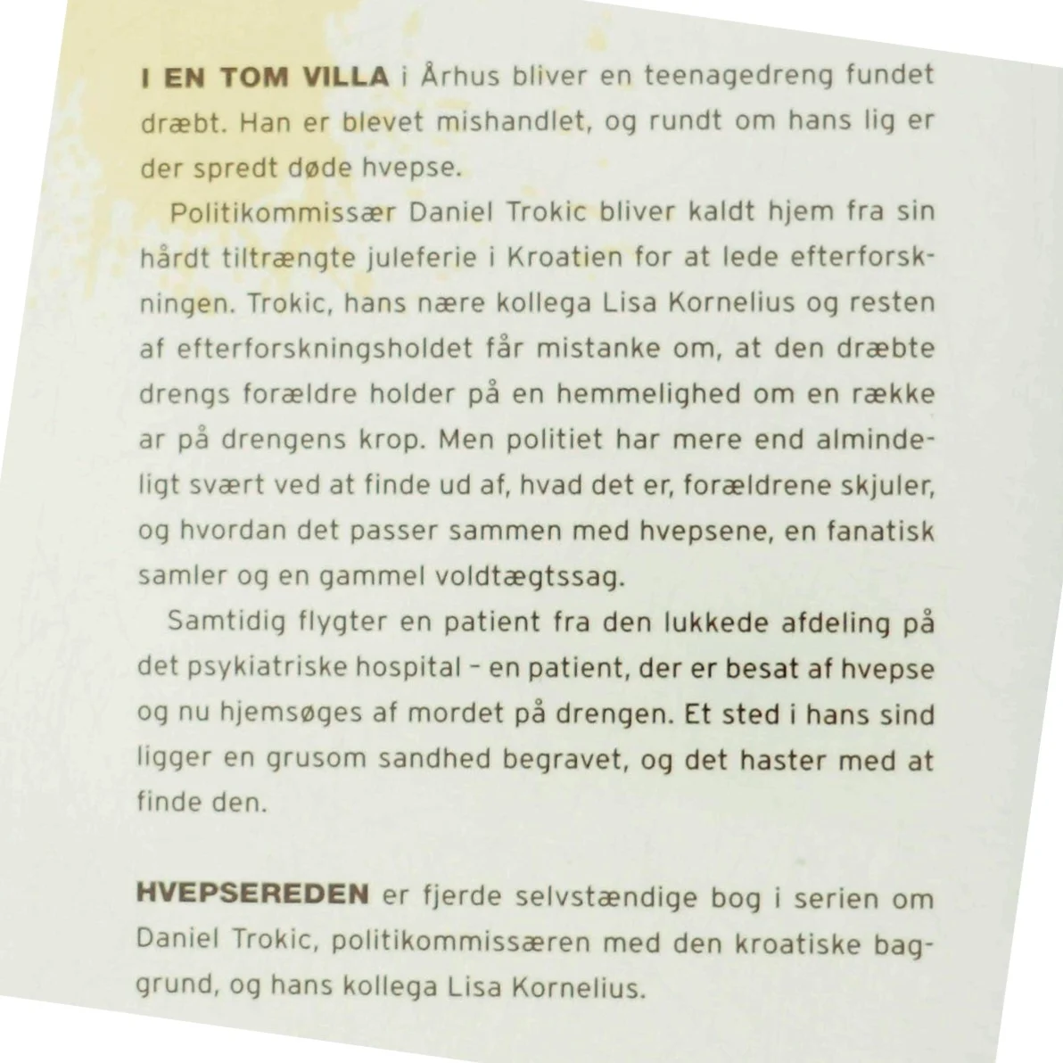 'Hvepsereden' af Inger Wolf (bog)