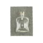 Glasflaske fra Holmegaard (str. LBH: 10x6x16 cm )