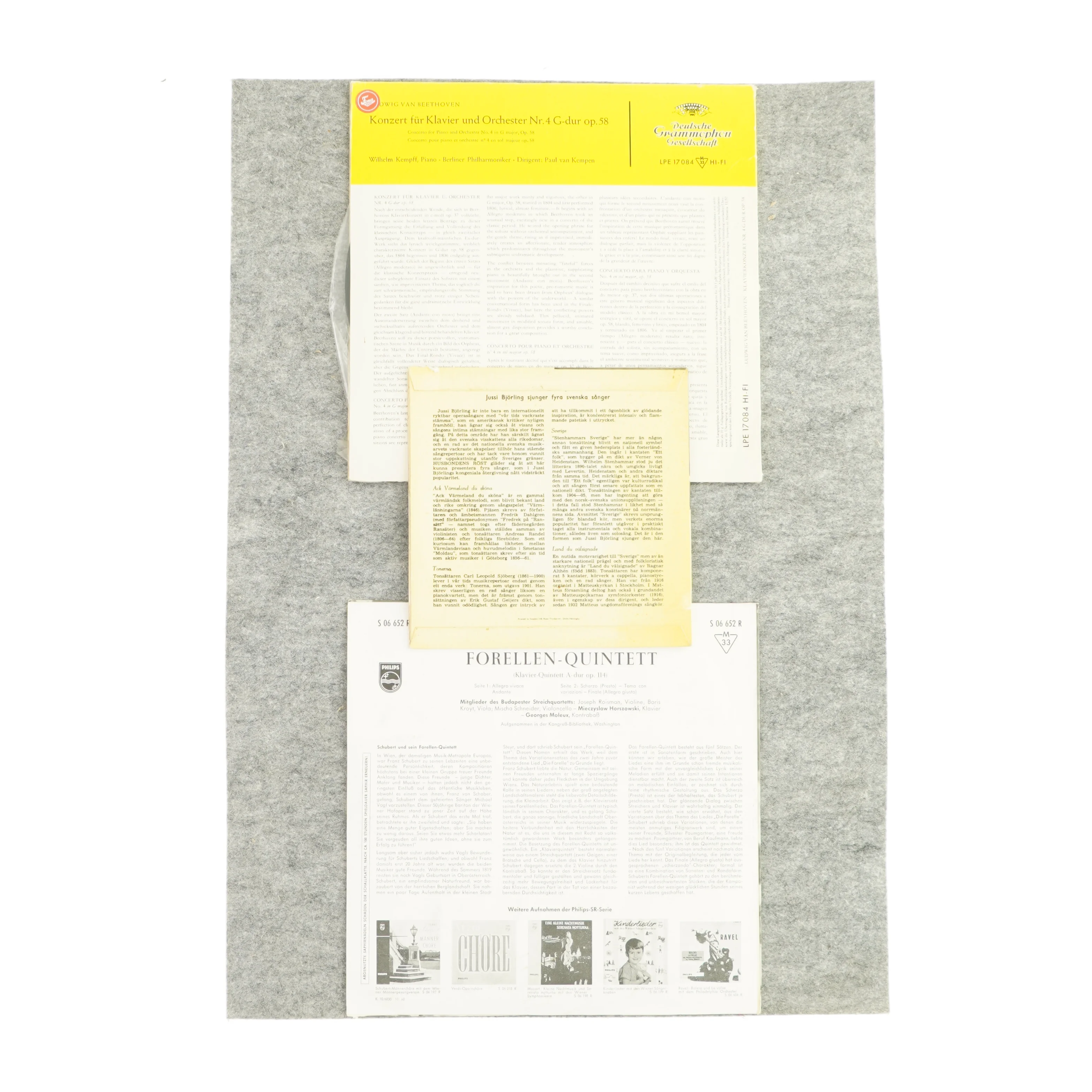 3 forskellige vinylplader fra Ukendt