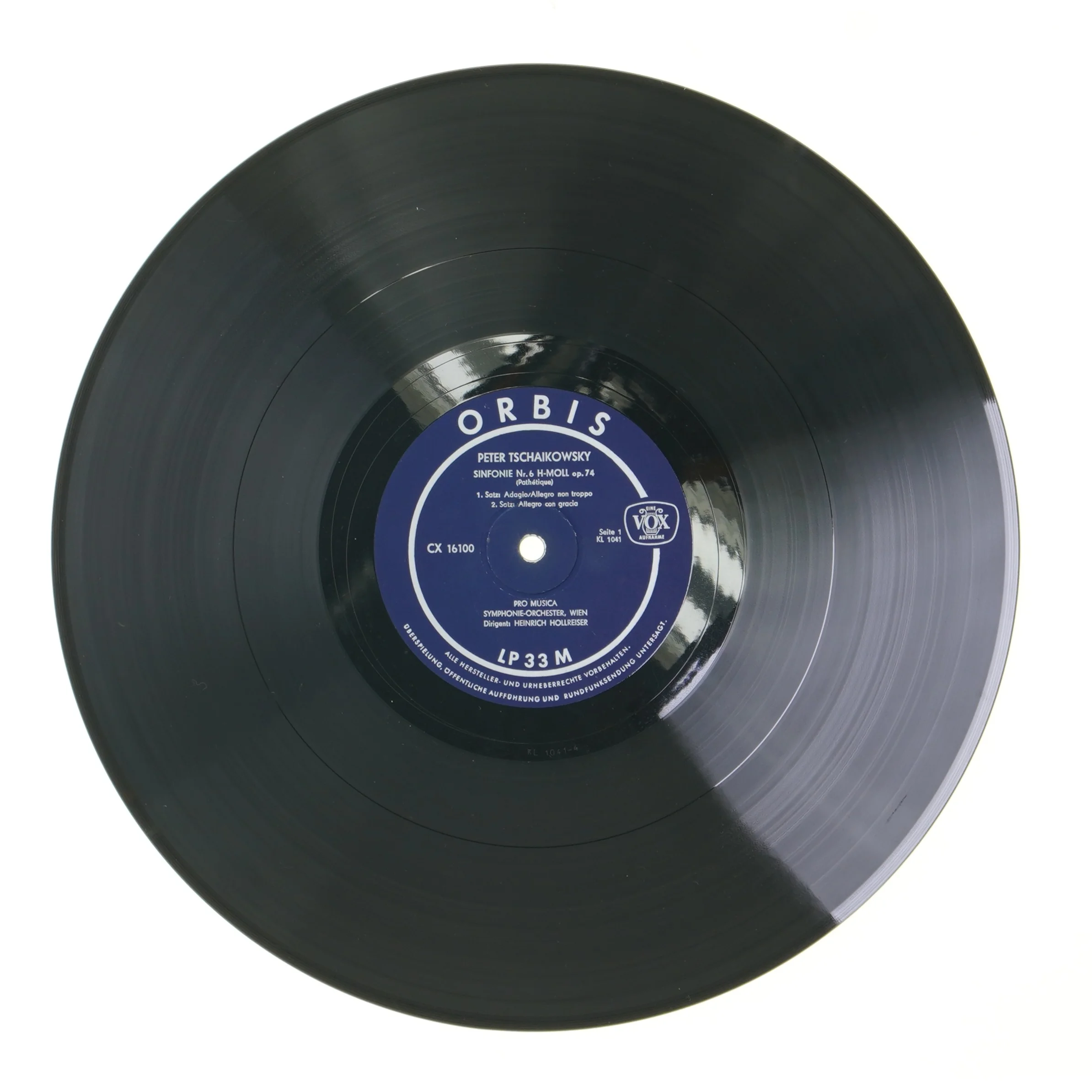 Tchaikovsky LP plade fra Fona-klubben