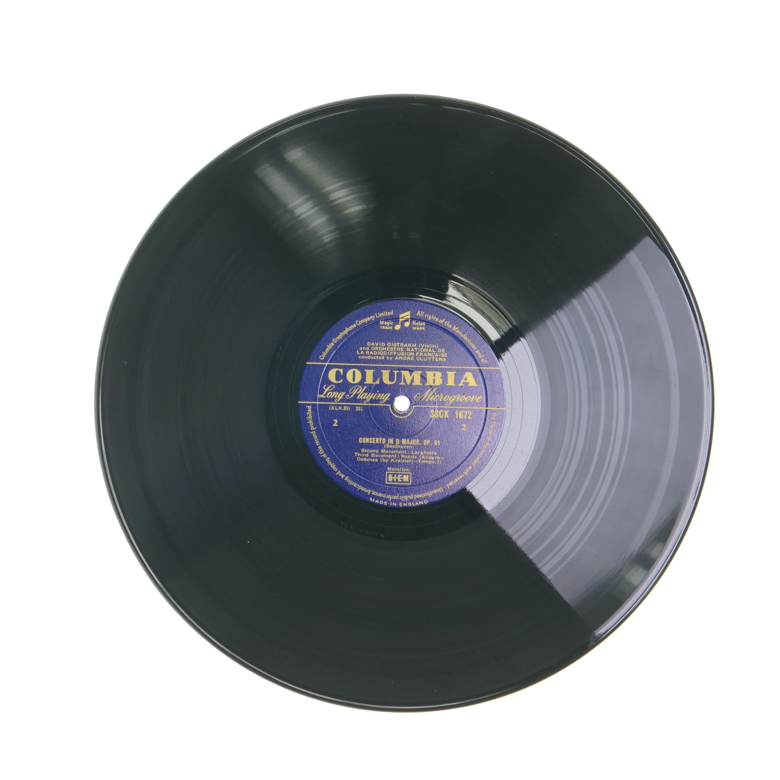 David Oistrakh - Beethoven Violin Concerto LP fra Columbia