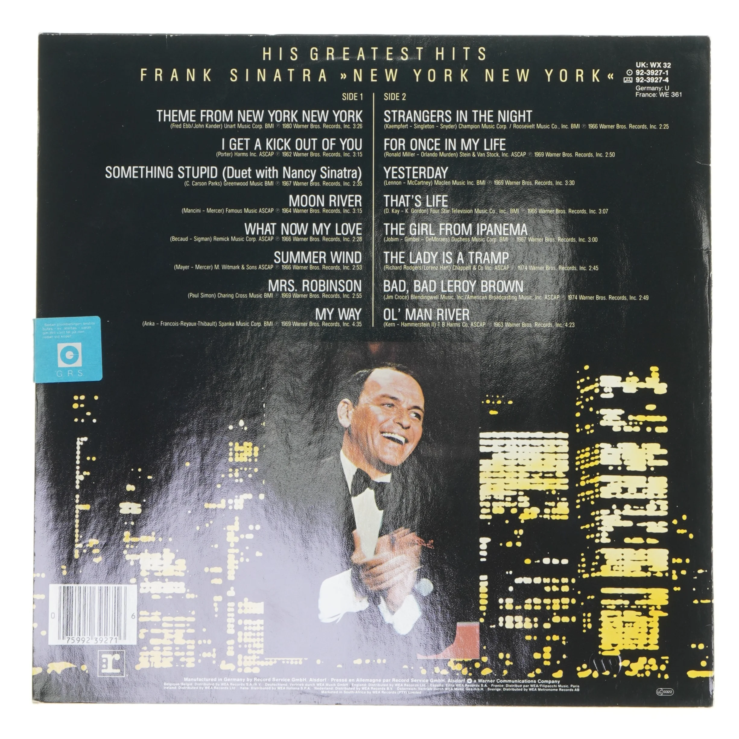 Frank Sinatra LP - His Greatest Hits