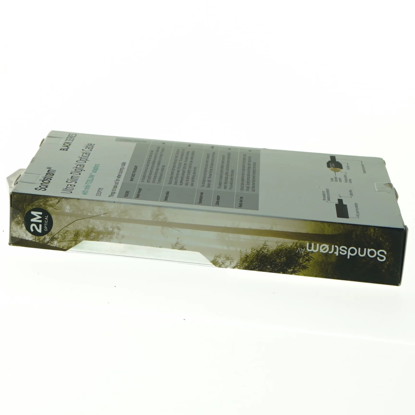 Sandstrøm Ultra Slim Digital Optisk Kabel med mini-TOSLINK adaptere fra Sandstrøm (str. 20 x 14 cm)