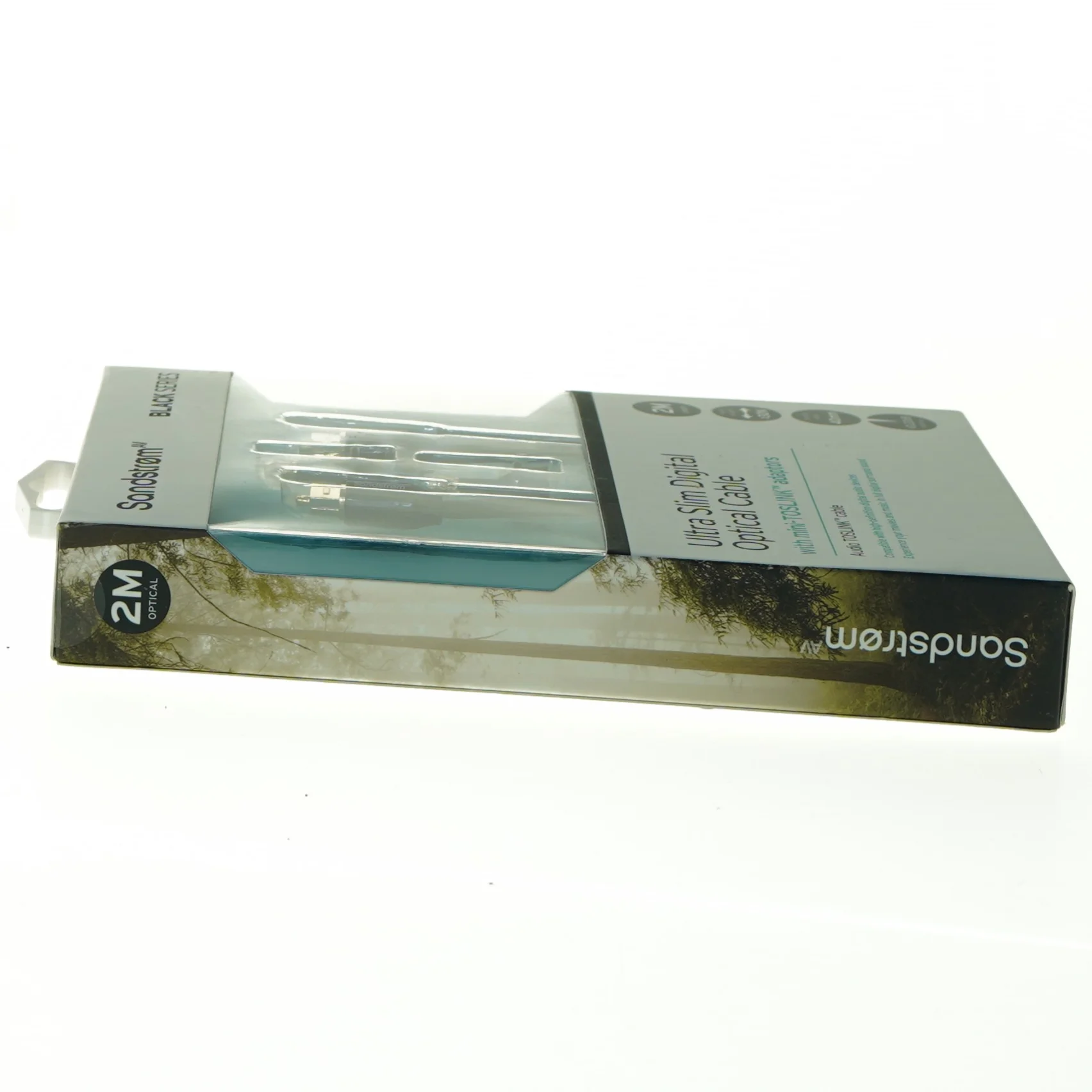 Sandstrøm Ultra Slim Digital Optisk Kabel med mini-TOSLINK adaptere fra Sandstrøm (str. 20 x 14 cm)