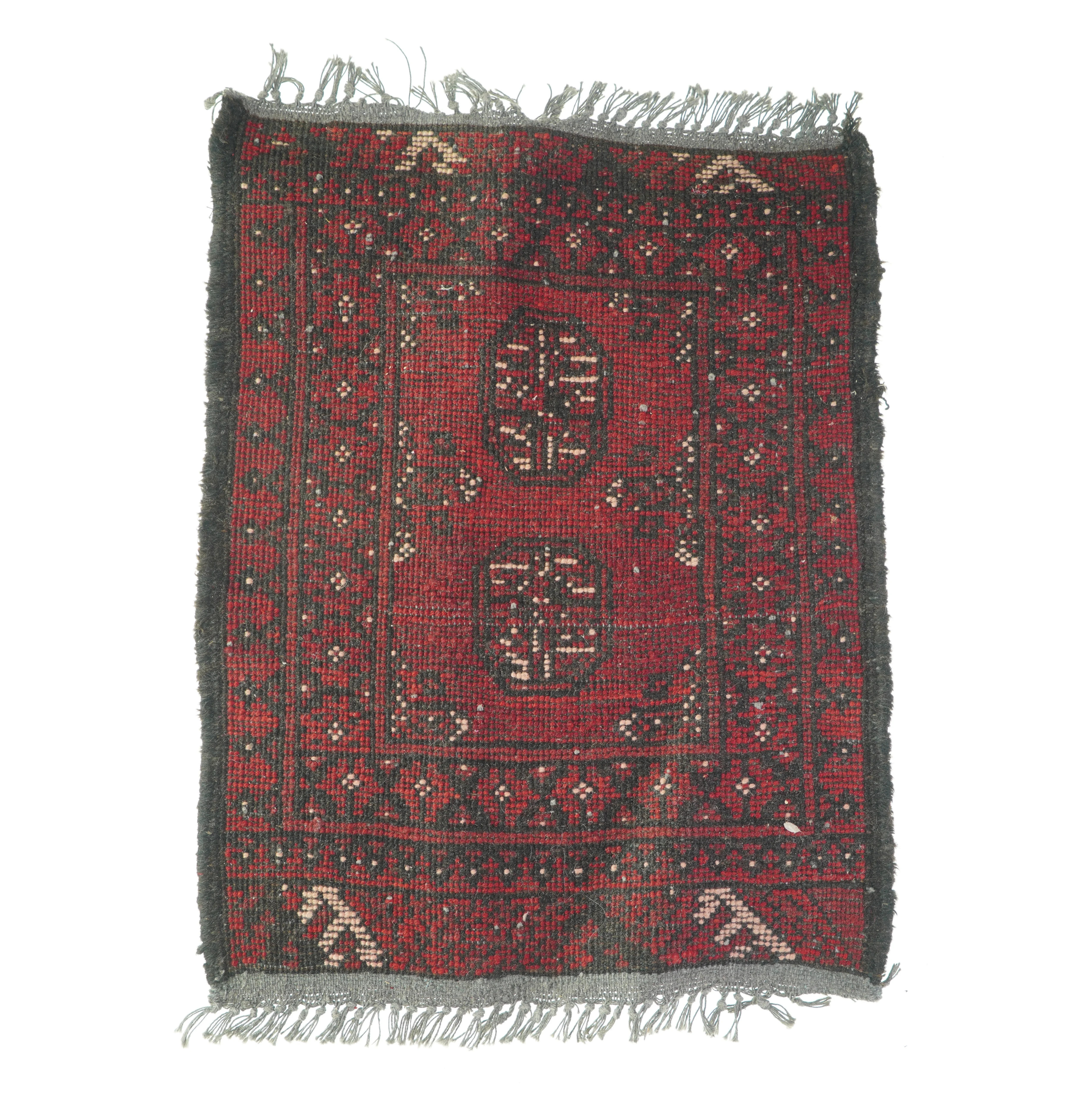 ægte Tæppe med mønster  (str. LB:70x54cm)