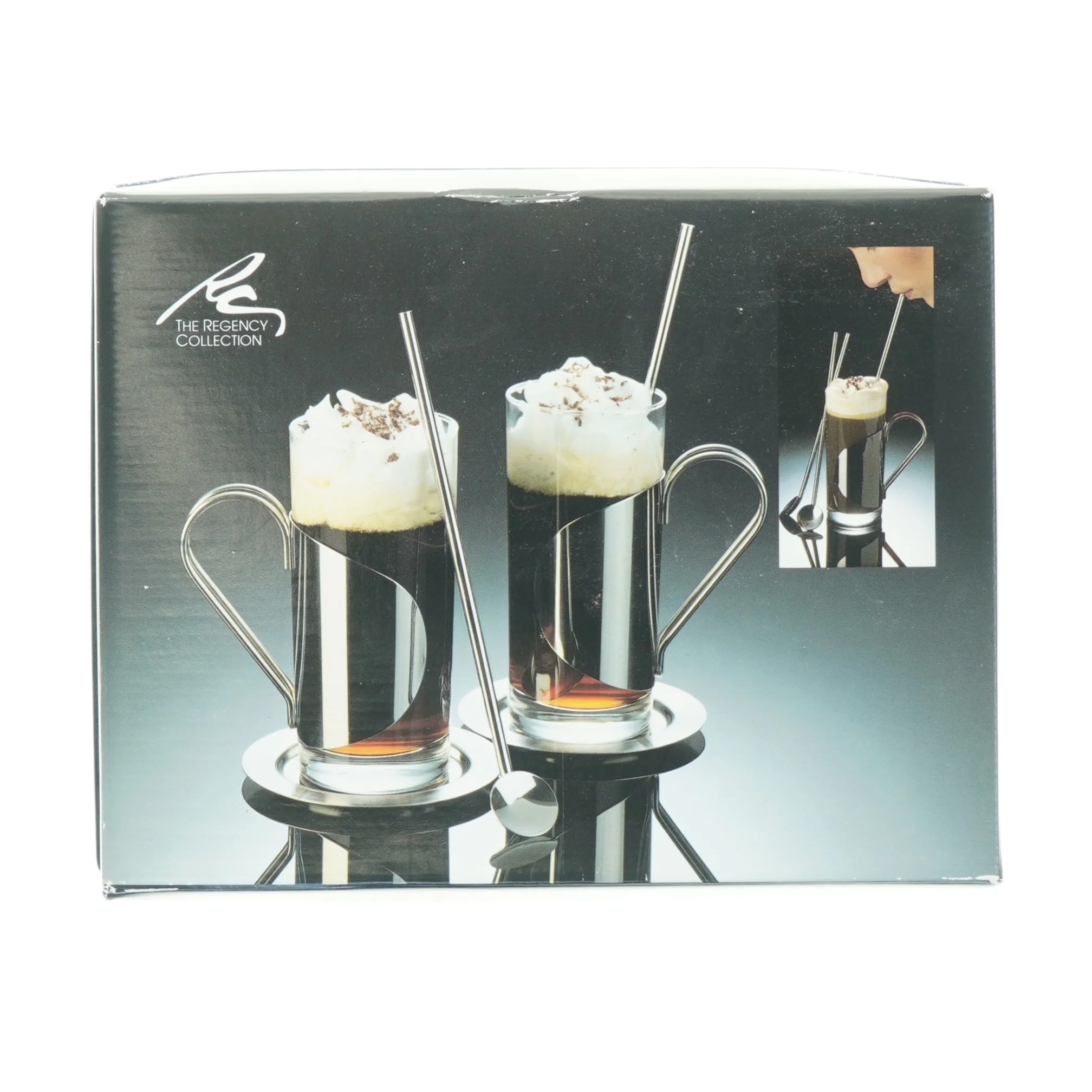 Irish Coffee sæt fra Danish Steel House (str. 13,5 x, 6 cm)