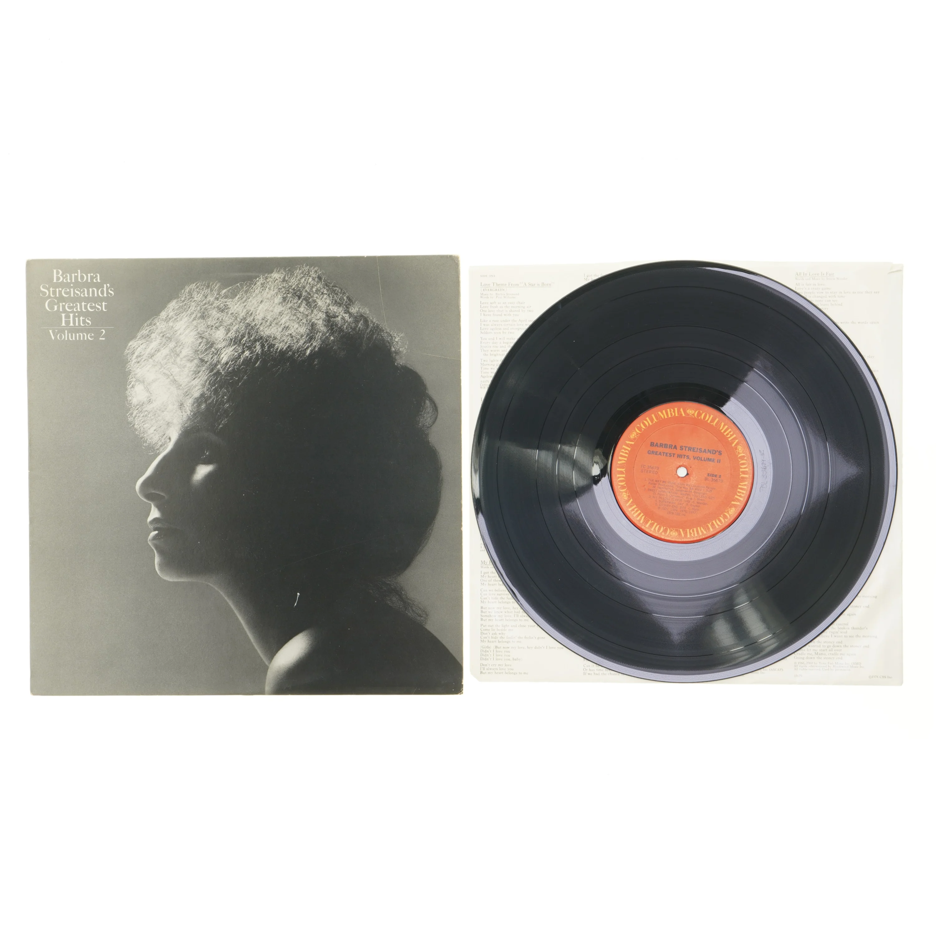 Vinylplade Barbra Steisands greatest hits